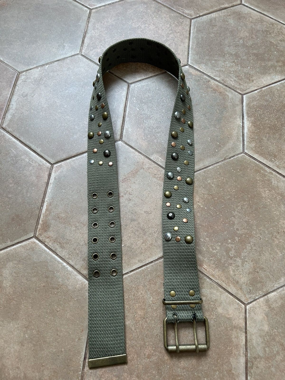 Japanese Brand Vintage Belts Y2K Rhinestones Punk belt Japanese Size ONE SIZE - 3 Thumbnail
