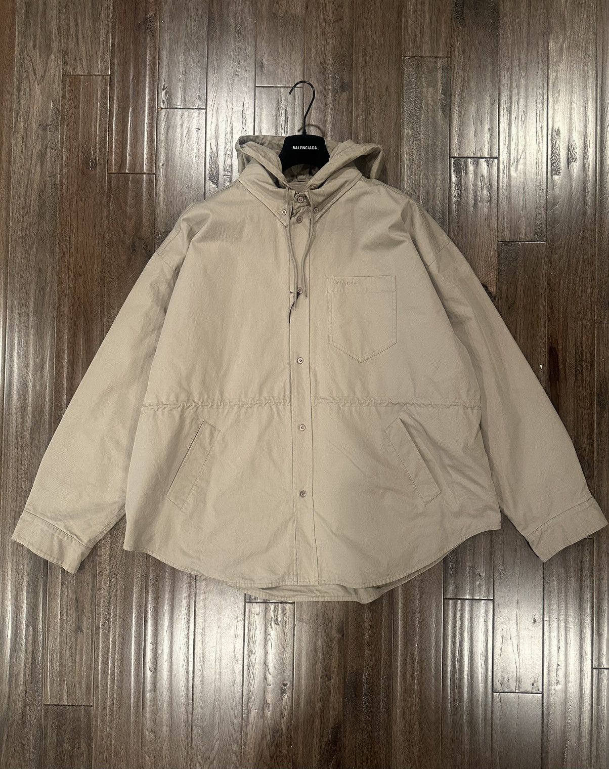 Balenciaga Balenciaga Hooded Parka Shirt Size US S / EU 44-46 / 1 - 4 Thumbnail