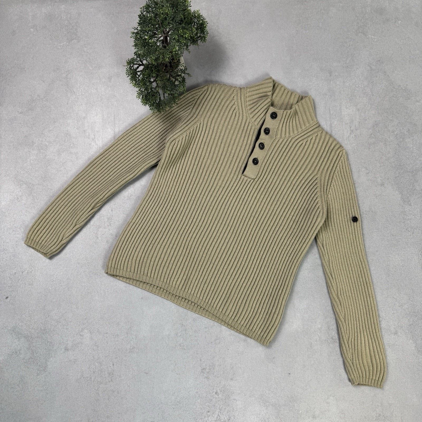 Stone Island Vintage Stone Island Junior Heavy Sweater Size 12/152 Beige Size US XS / EU 42 / 0 - 1 Thumbnail