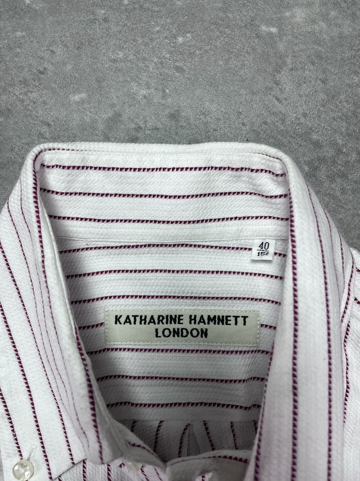 Katharine Hamnett London Katharine Hamnett London Vintage Striped Shirt 40 Archive Size US M / EU 48-50 / 2 - 8 Thumbnail