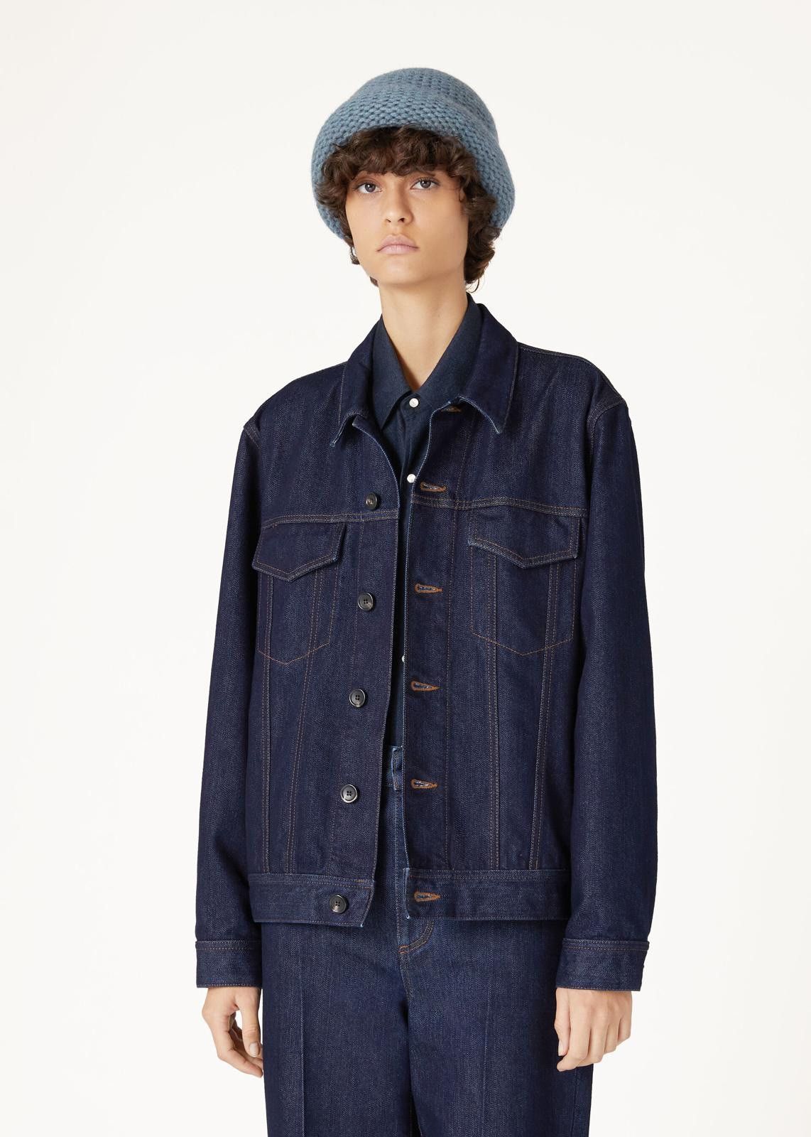 Loro Piana o1srvl11e0125 FAN7471 Tulus Denim Jacket in Navy Blue Size XS / US 0-2 / IT 36-38 - 7 Thumbnail