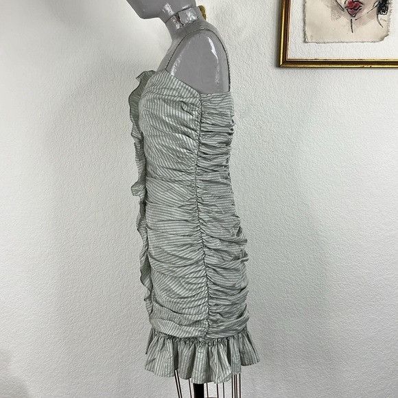 Betsey Johnson VTG Betsy Johnson Ruched Striped Ruffle Sweetheart Mini Cock Size M / US 6-8 / IT 42-44 - 3 Thumbnail