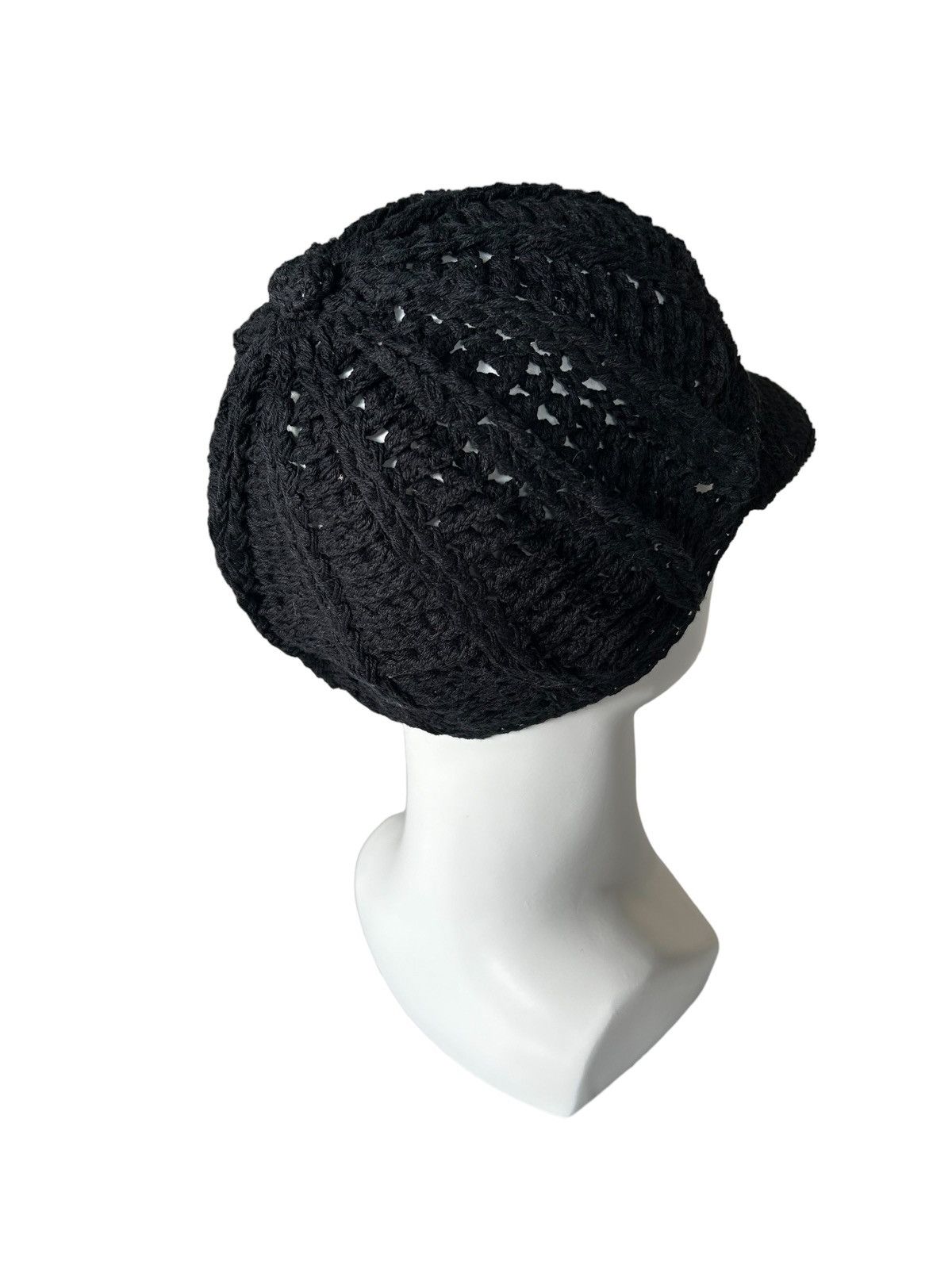 14th Addiction × 20471120 × Japanese Brand Punk Bondage Style Crochet knitted handmade hat Size ONE SIZE - 3 Thumbnail
