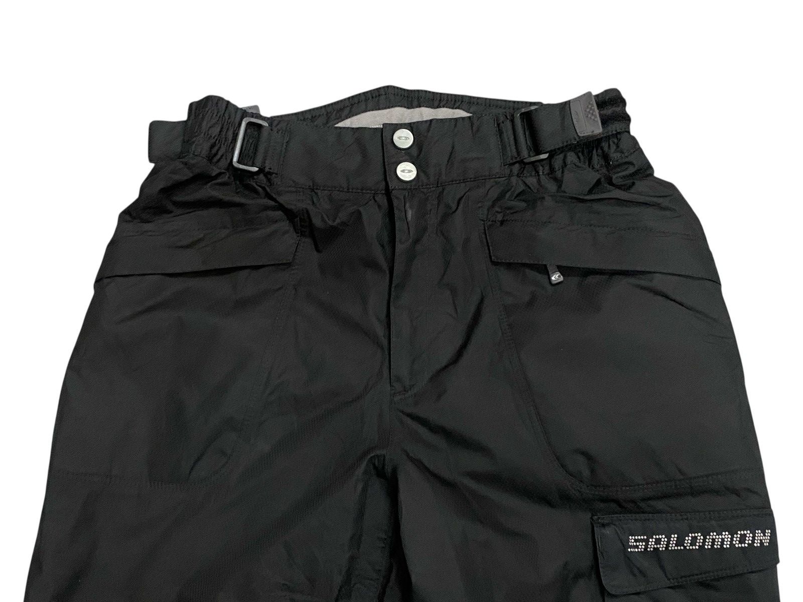 Salomon Vintage Salomon Archive Ski Pants Black Cargo Techwear Size US 34 / EU 50 - 4 Thumbnail
