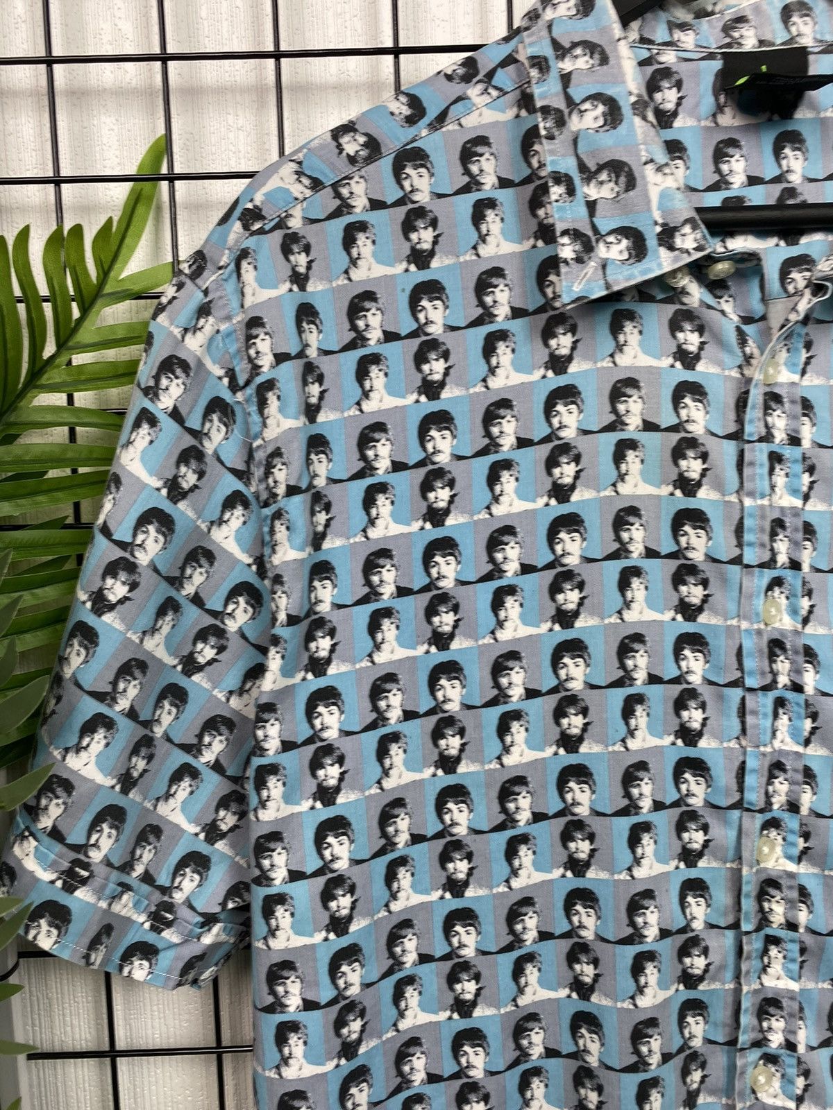 Band Tees The Beatles monogram faces shirt All over print Men oversize Size US XXL / EU 58 / 5 - 6 Thumbnail