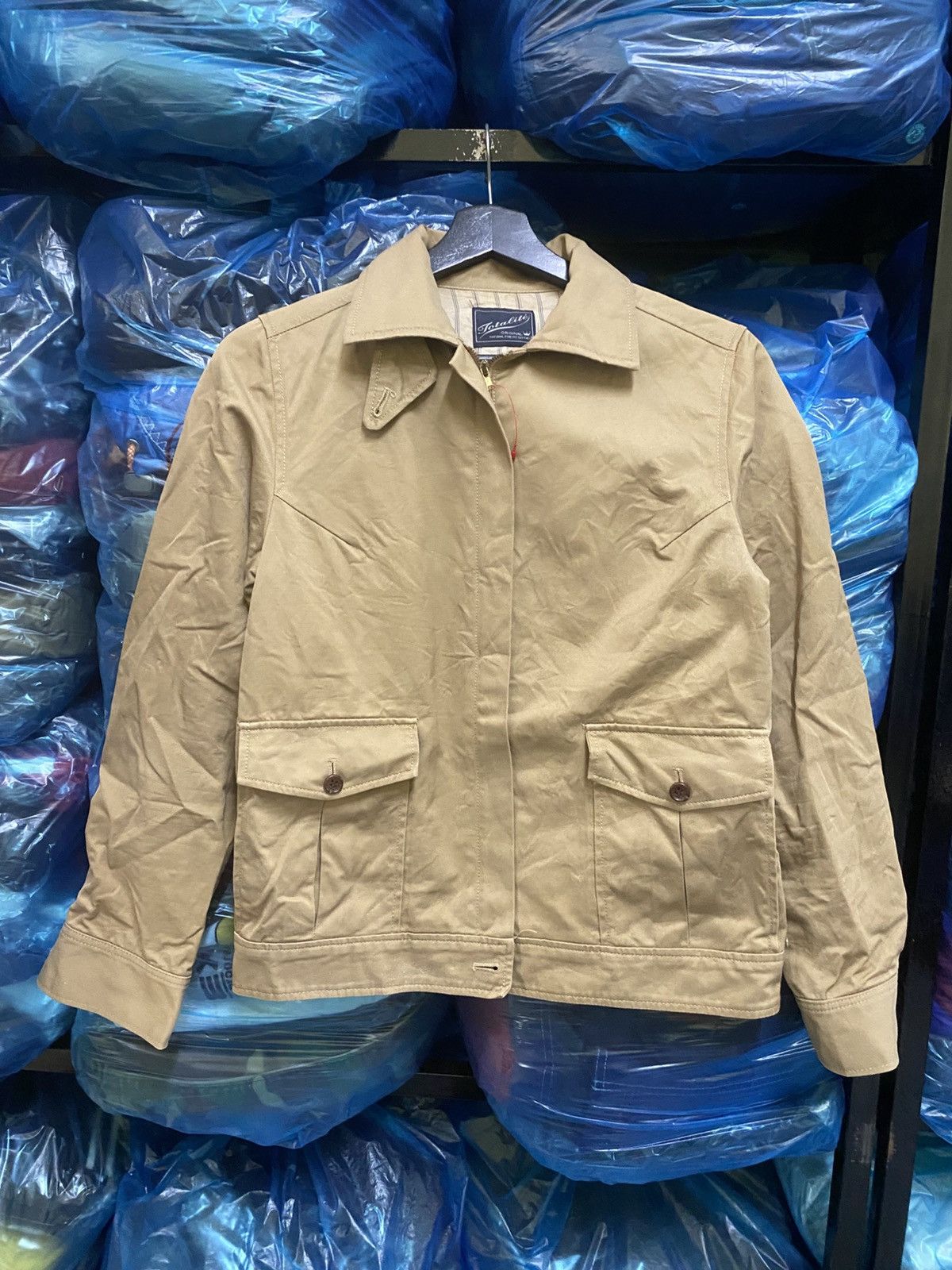 Japanese Brand Vintage Totalité Harrington Style Jacket Beige Japan Size US XS / EU 42 / 0 - 1 Thumbnail