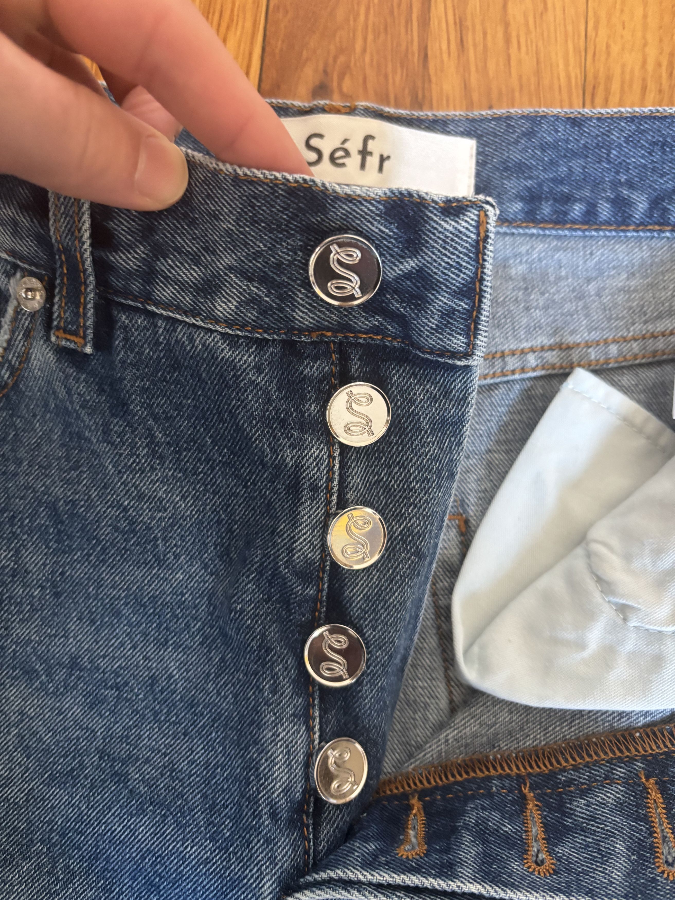 Sefr Frayed Cut Jeans Size US 30 / EU 46 - 7 Thumbnail
