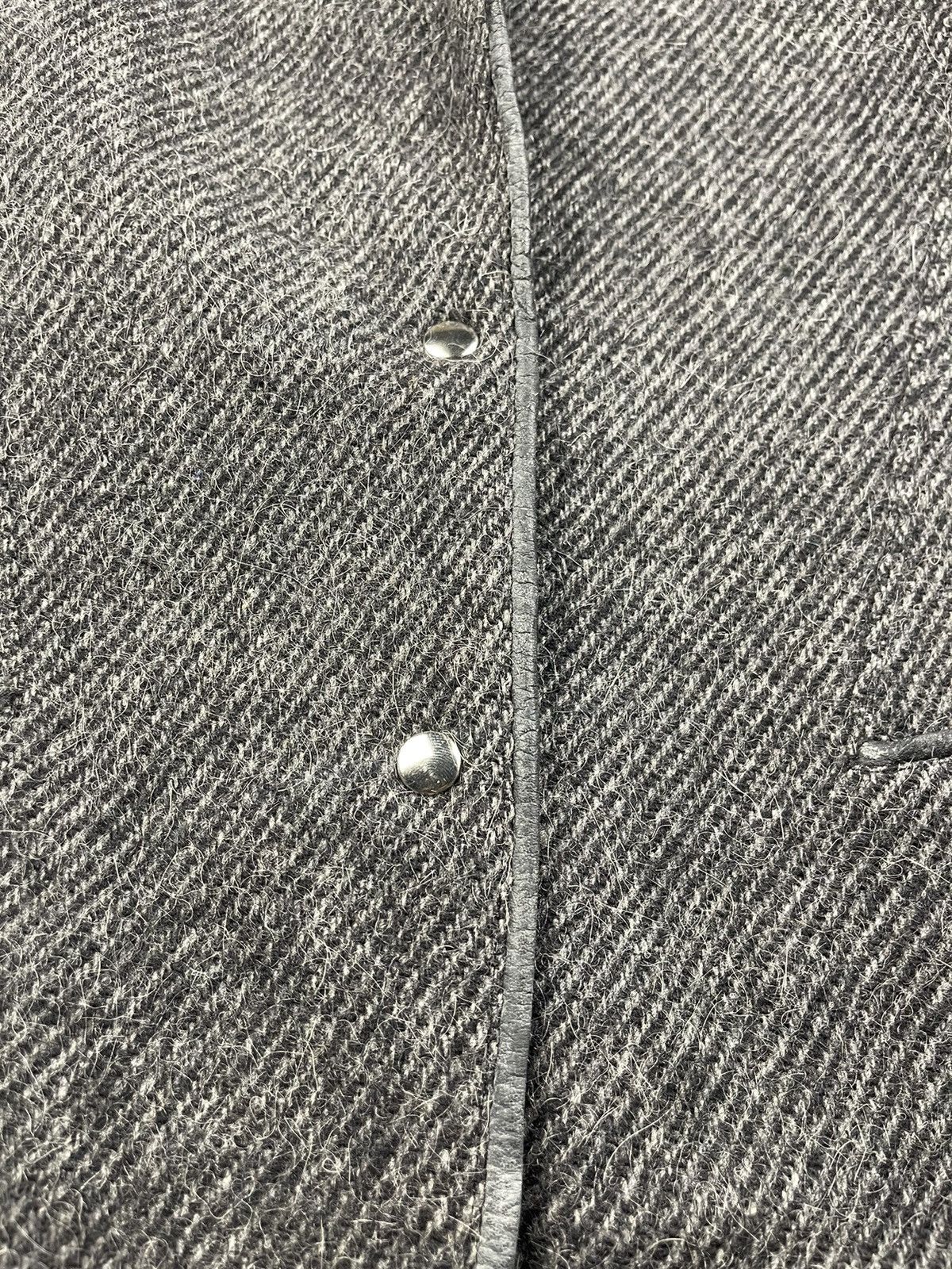 Thierry Mugler Thiery Mugler Wool Tweed Leather Trim Jackets Size M / US 6-8 / IT 42-44 - 12 Thumbnail