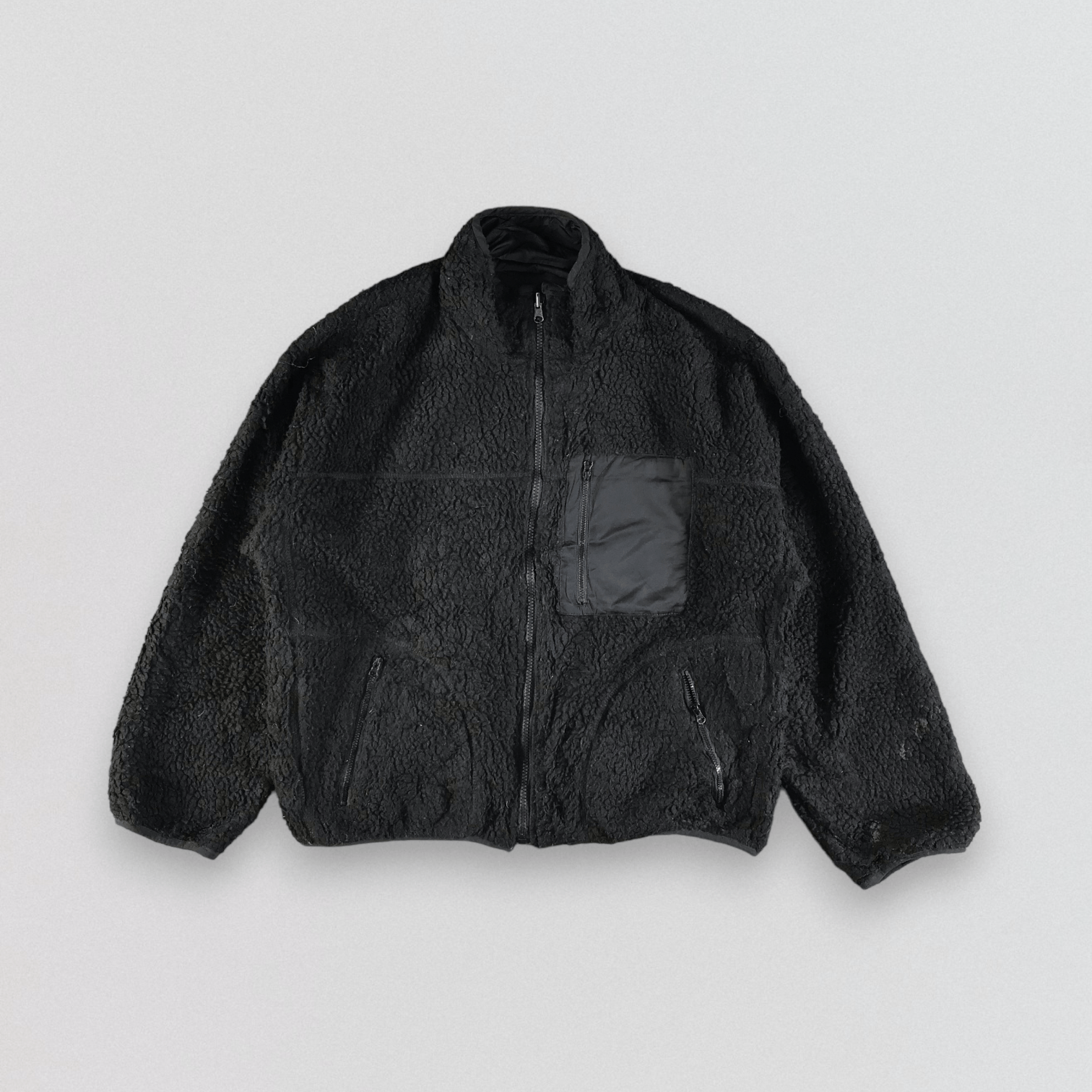 Japanese Brand Japanese Brand Black Fleece Jacket Size US M / EU 48-50 / 2 - 1 Thumbnail