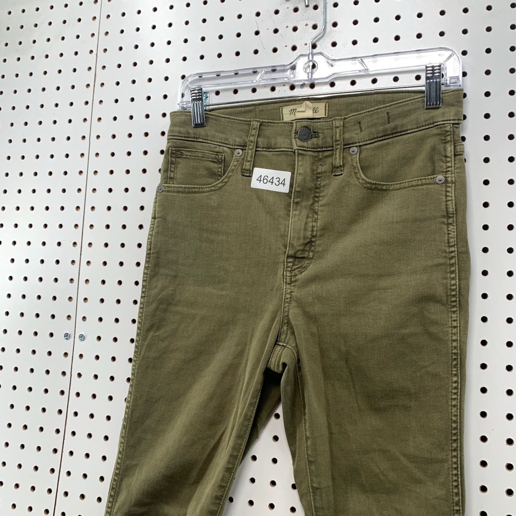 Madewell Madewell Jeans 10" High Rise Skinny Jeans Size 27 Green Denim Pockets Stretch Size 27" / US 4 / IT 40 - 3 Thumbnail