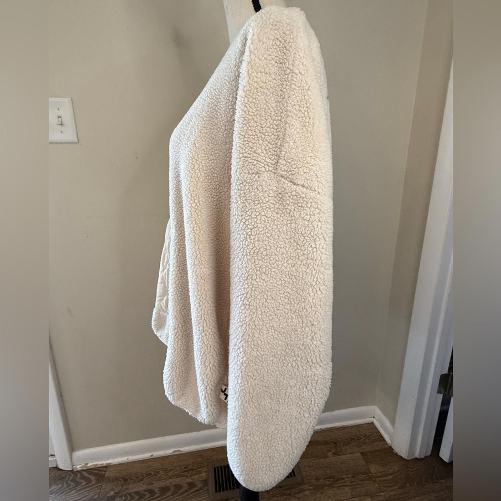 Other JoyLab cream Sherpa jacket quilted kangaroo pocket SZ XXL Size XXL / US 16-18 / IT 52-54 - 3 Thumbnail