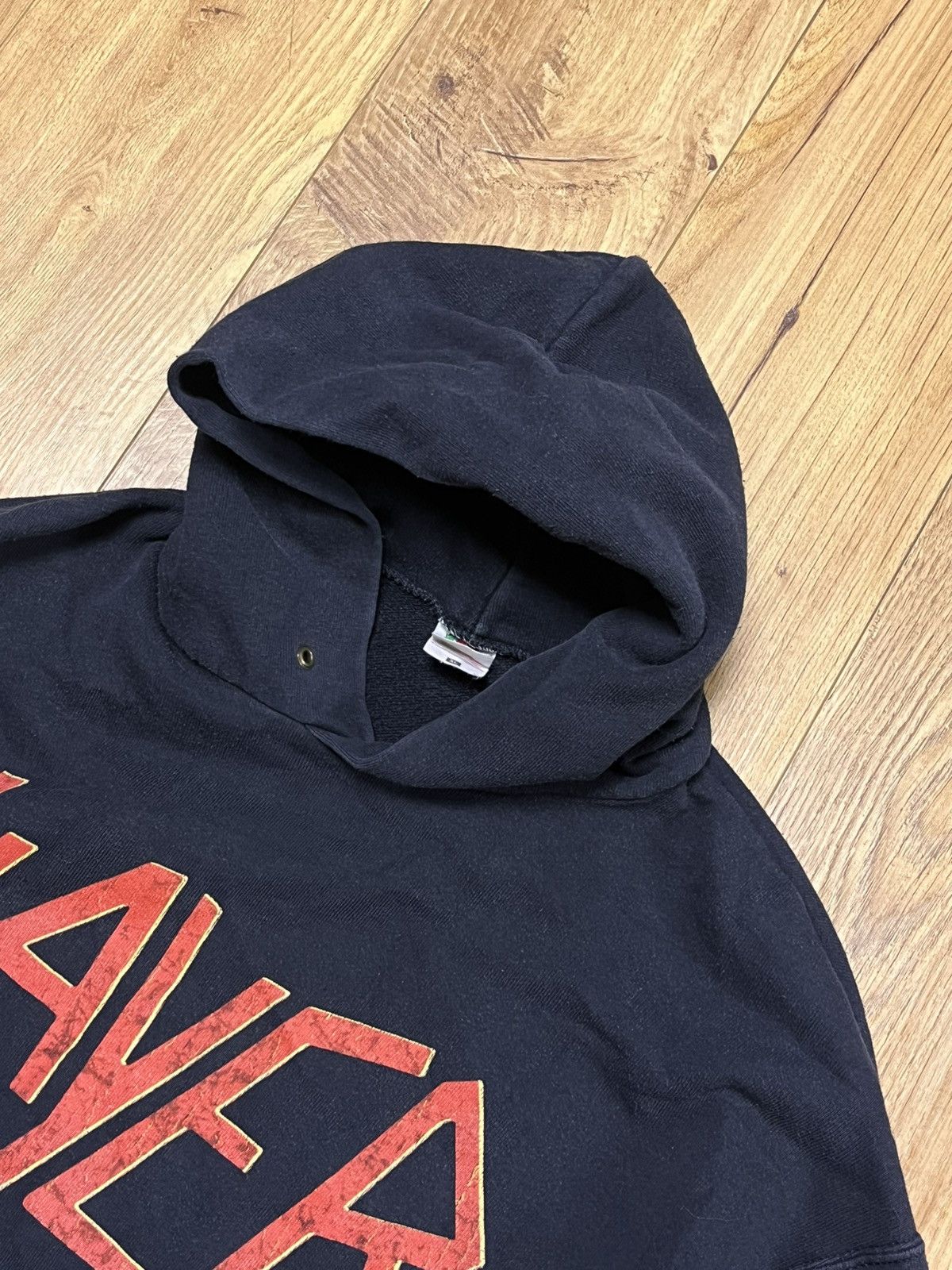 Band Tees × Slayer × Vintage Vintage Slayer Distressed Hoodie Thrash Metal Oversized Size US L / EU 52-54 / 3 - 4 Thumbnail