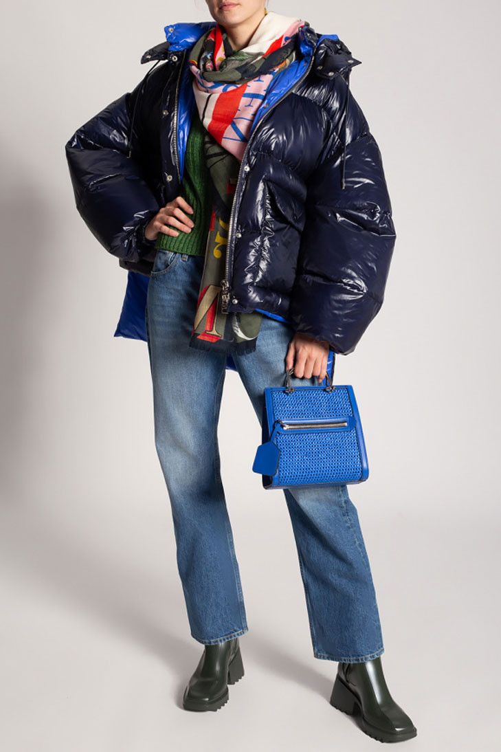 Alexander McQueen o1y0325 Shell Jacket in Midnight Blue Size XS / US 0-2 / IT 36-38 - 2 Thumbnail