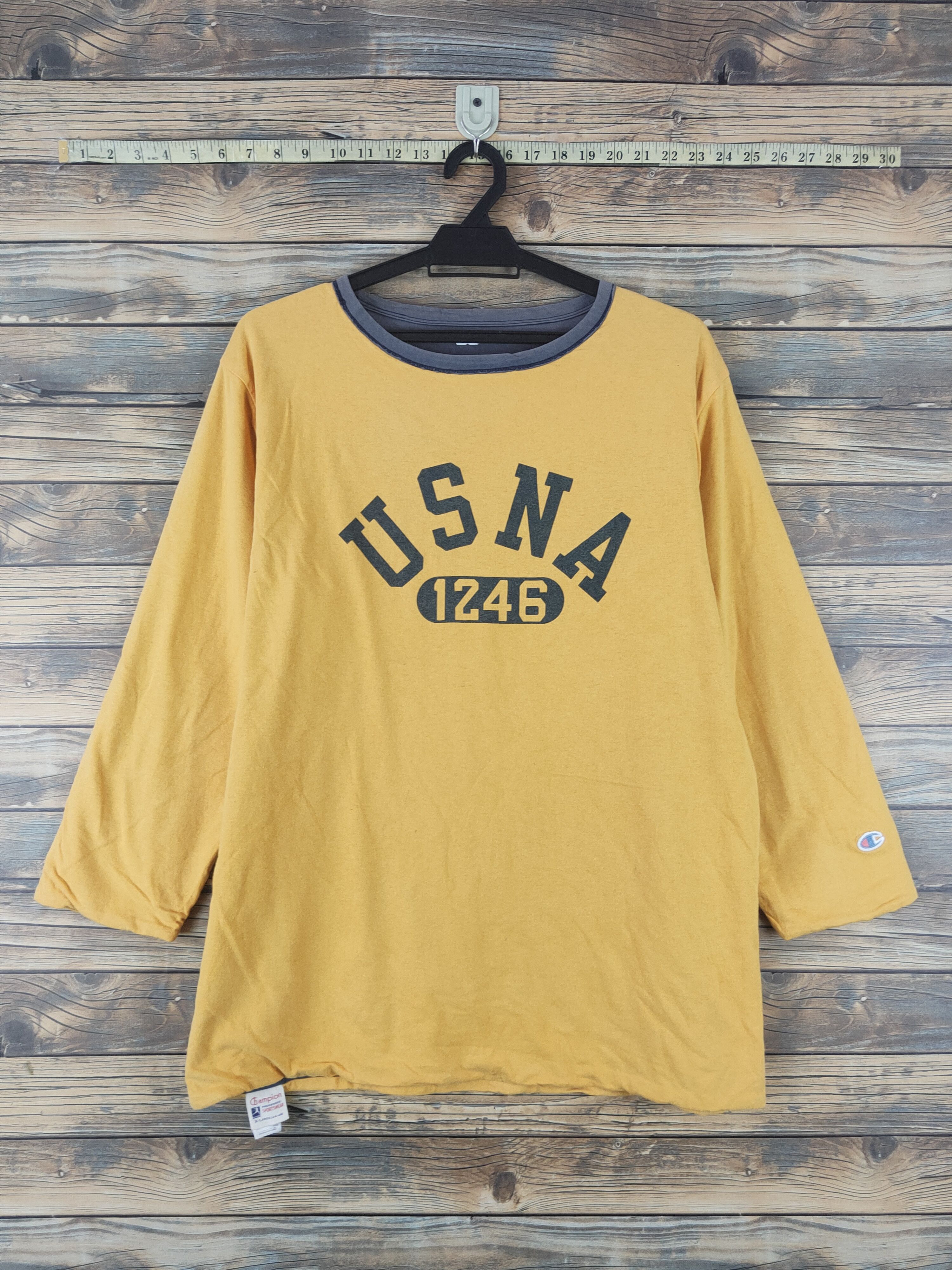 Champion DL Champion USNA reversable vintage Yellow shirt #781 Size US L / EU 52-54 / 3 - 1 Thumbnail