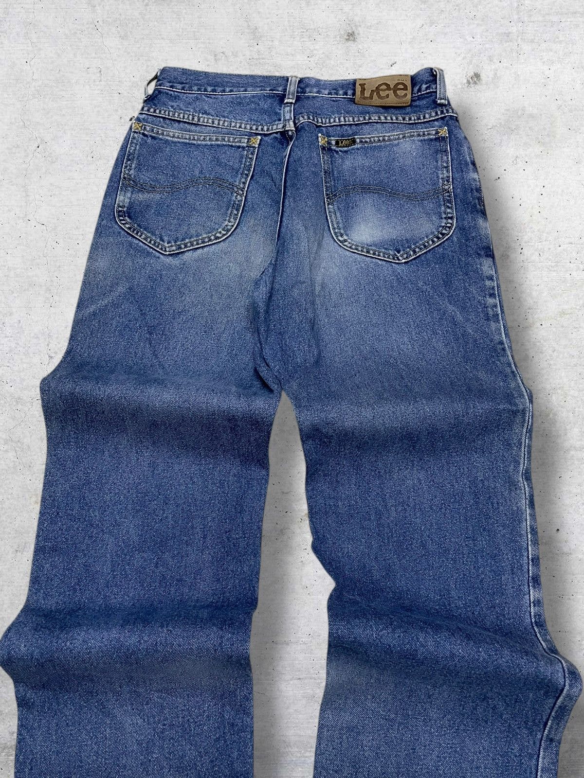 Lee VINTAGE LEE 90S DESIGNER USA BLUE WASHED OG DENIM ROCK STYLE Size US 27 - 11 Thumbnail