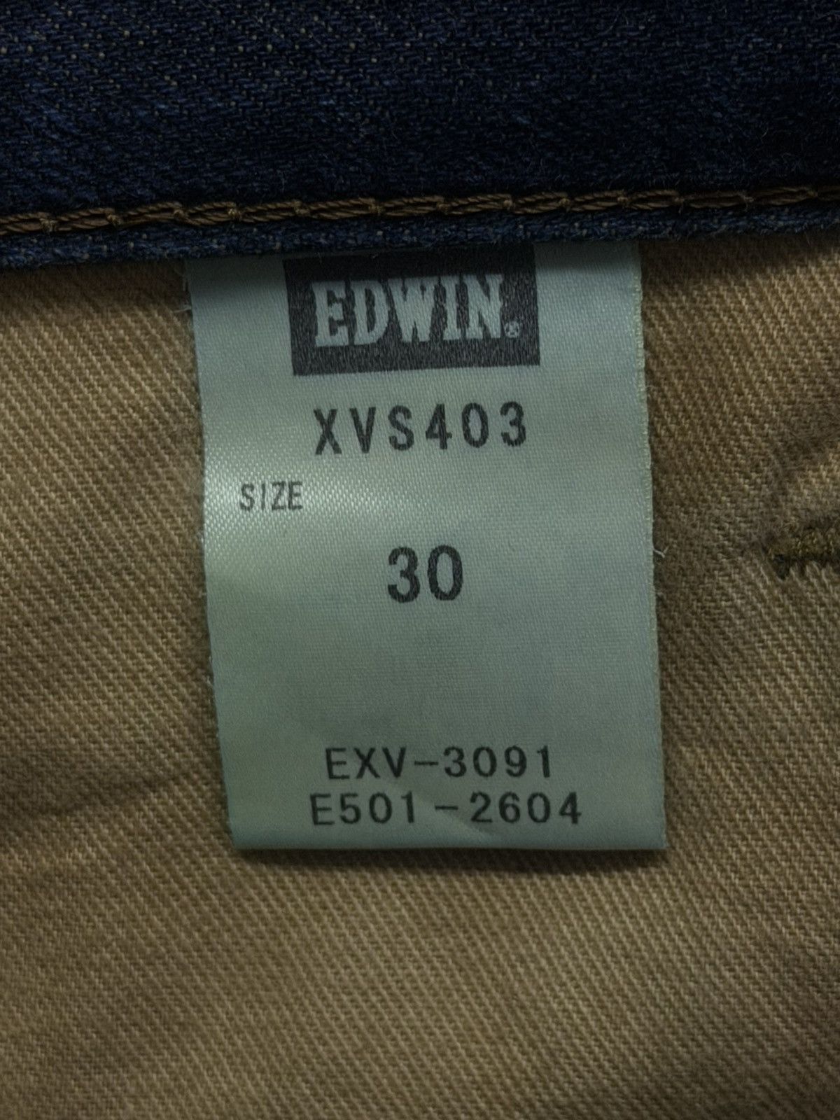 Edwin EDWIN 00s EVS403 Exclusive Vintage Japan Made Denim Jeans 33 Size US 33 - 14 Thumbnail