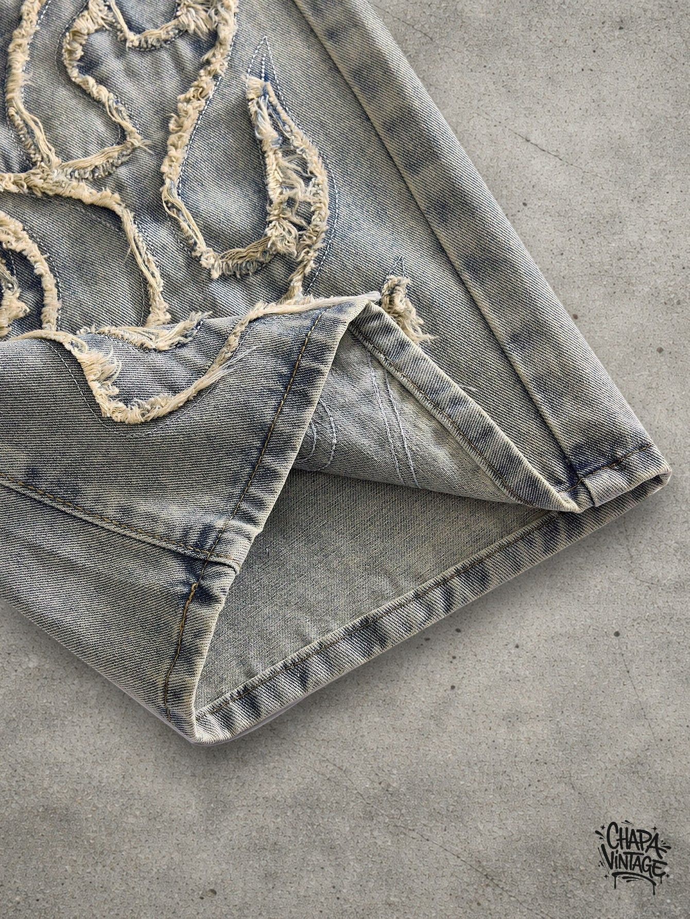 Japanese Brand Washed distressed jeans Size US 32 / EU 48 - 4 Thumbnail