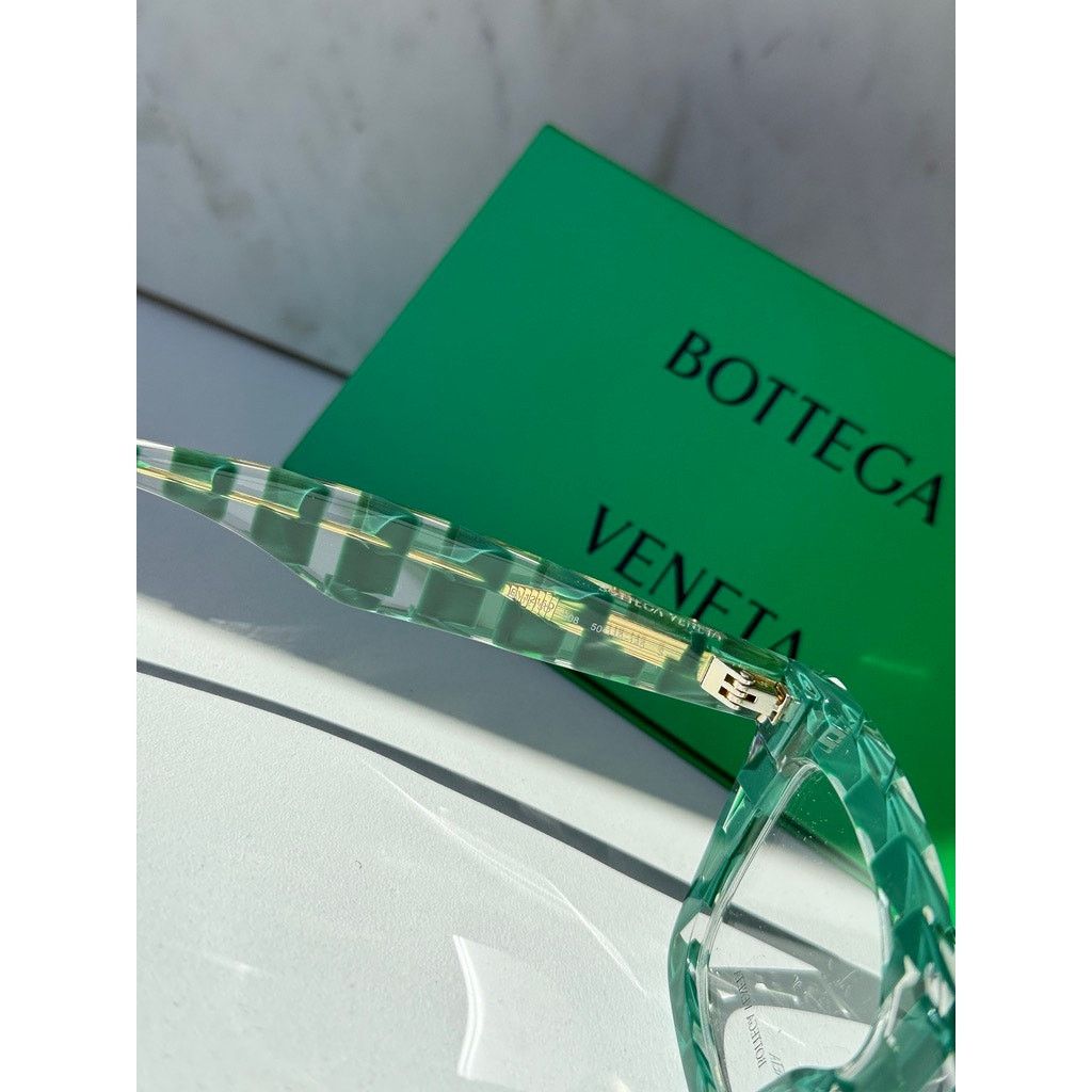Bottega Veneta NEW Bottega Veneta BV1215S Braided Green Cat Eye Frames Size ONE SIZE - 6 Thumbnail