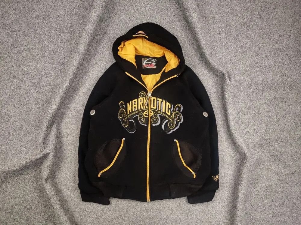 If Six Was Nine Vintage Narcotic Wear Baggy logo Fleece Jacket Y2K Style Size US M / EU 48-50 / 2 - 1 Thumbnail