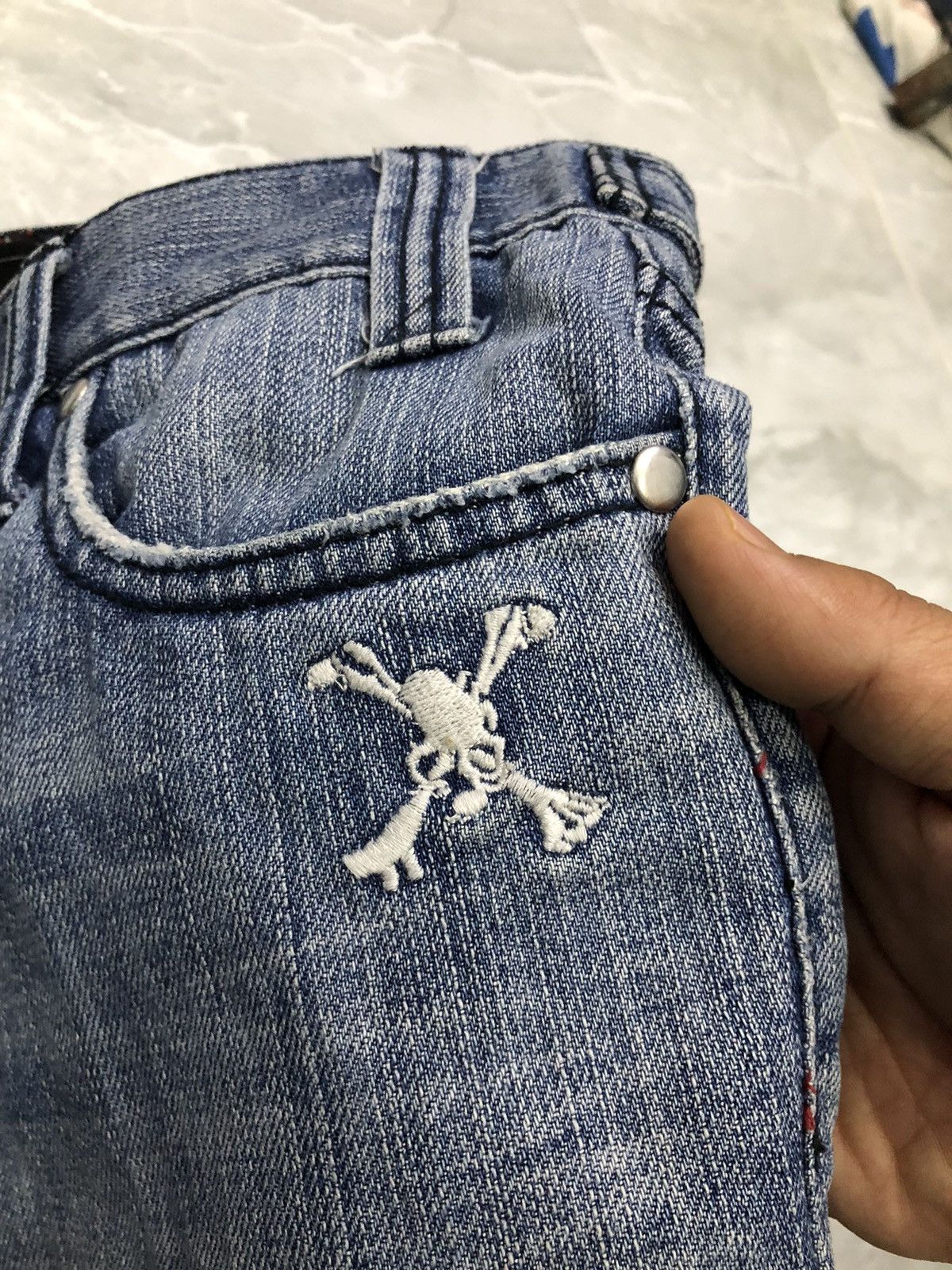 Japanese Brand Of The Neige Style Distressed Denim Shorts Size US 32 / EU 48 - 4 Thumbnail