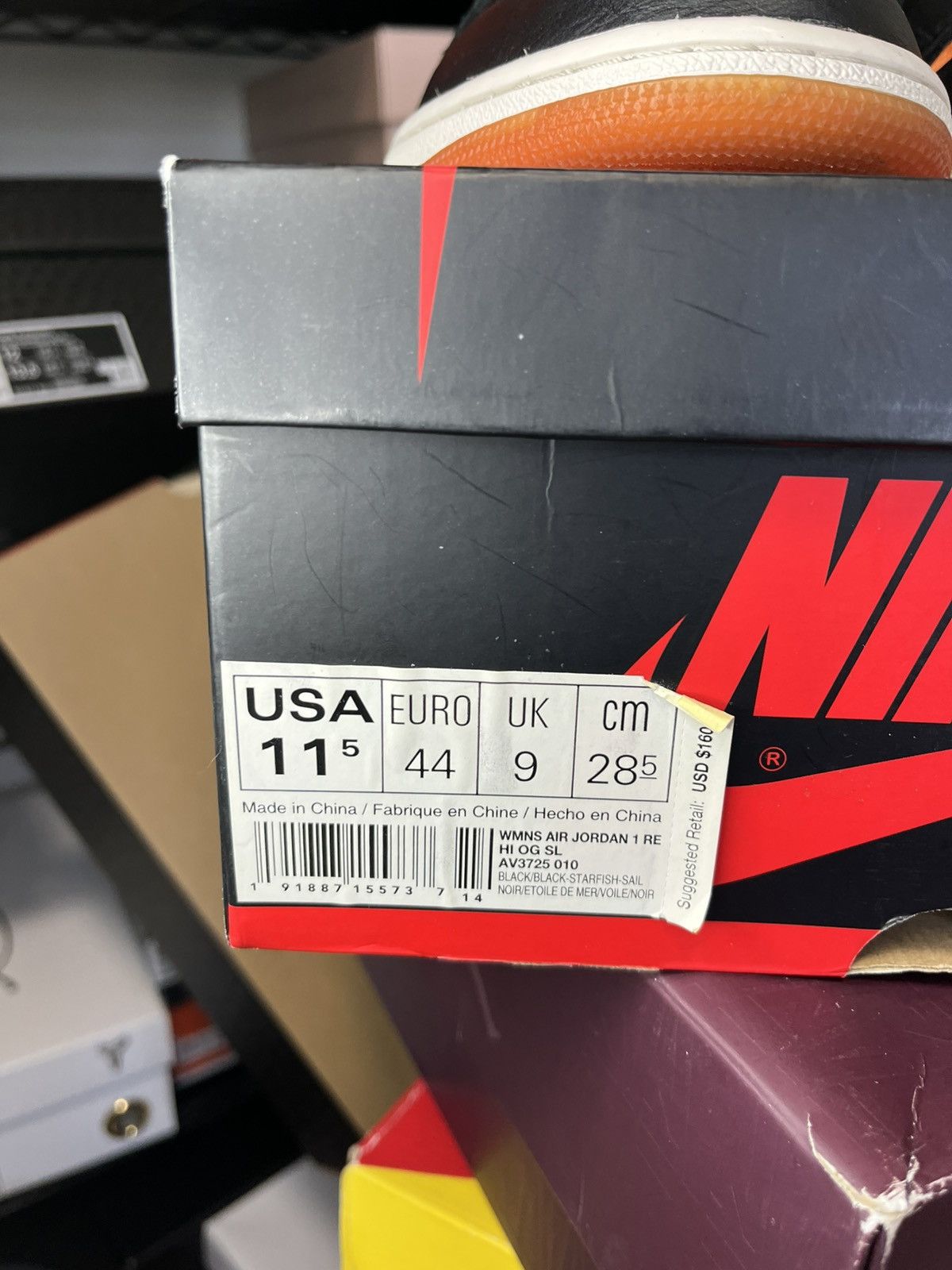 Jordan Brand Satin Shattered Backboard jordan 1 (11.5W/10M) Size US 10 / EU 43 - 4 Thumbnail