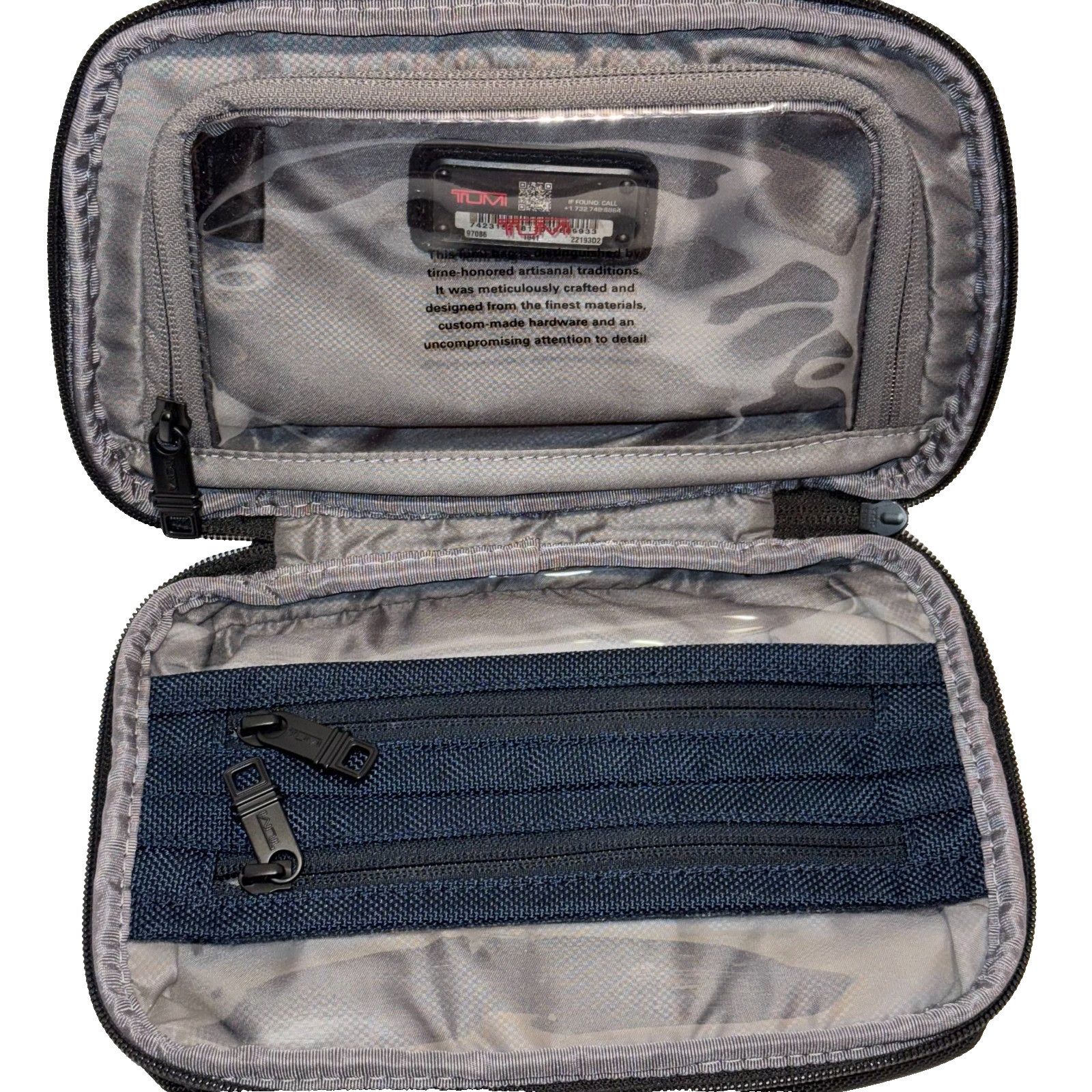 Tumi Tumi Alpha 2 Small Toiletry Bag Travel Ballistic Black Nylon Size ONE SIZE - 4 Thumbnail