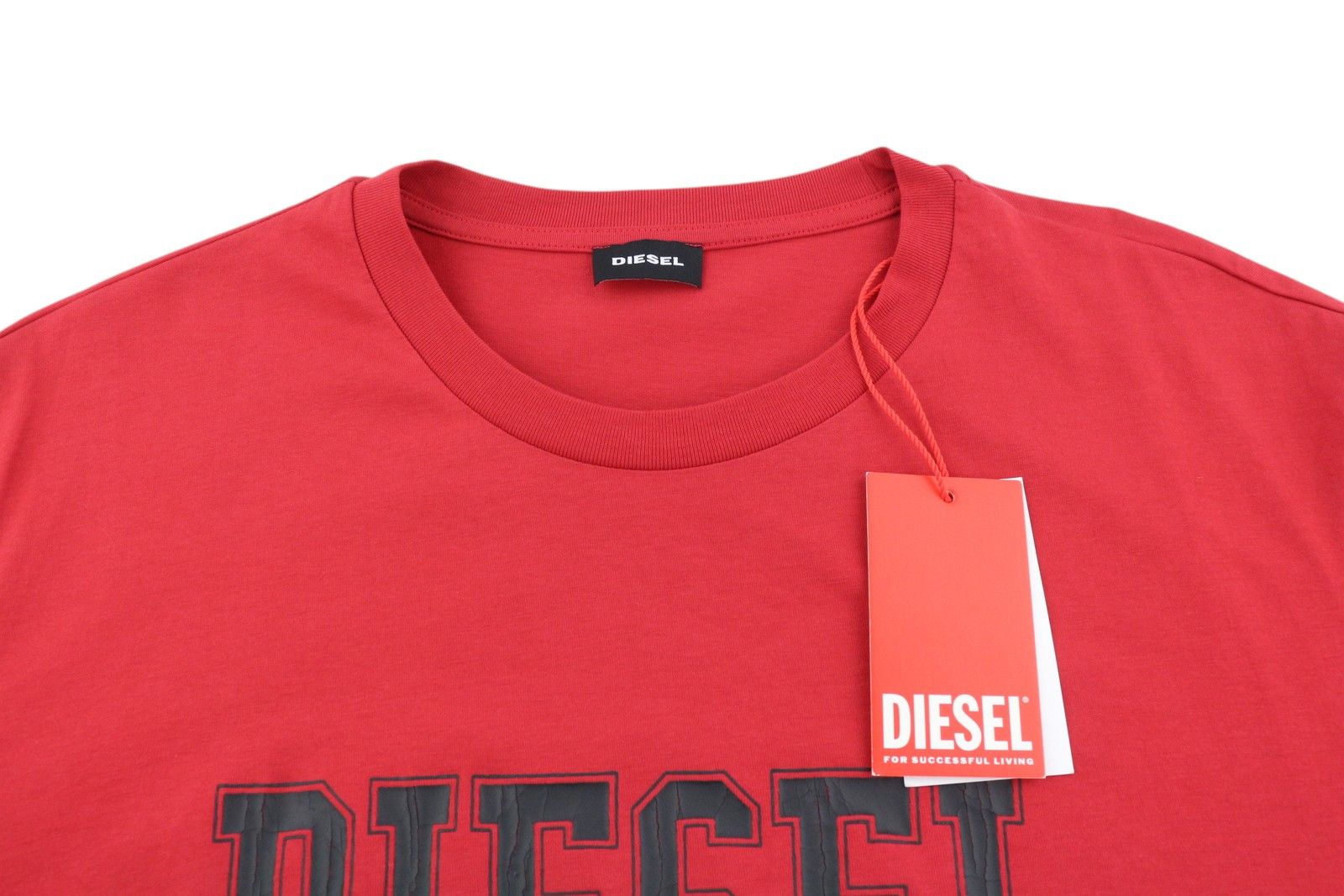 Diesel T-DIEGOR-K46 2XL Red Crew Front Logo T-Shirt 41179 Size US XXL / EU 58 / 5 - 4 Thumbnail