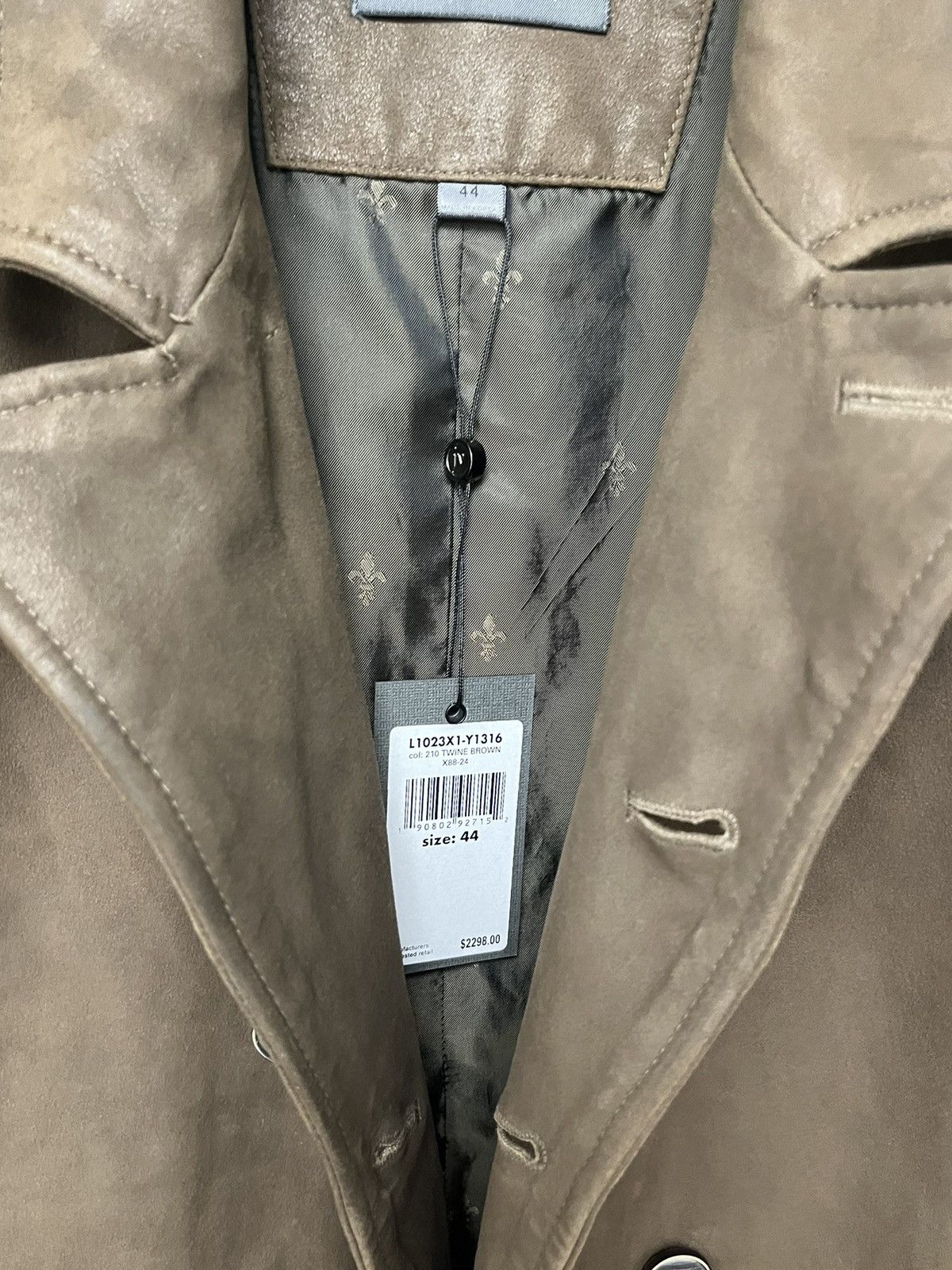 John Varvatos Cut-Away Double Breasted Coat. Size EU 46 USA 36. Size US S / EU 44-46 / 1 - 4 Thumbnail