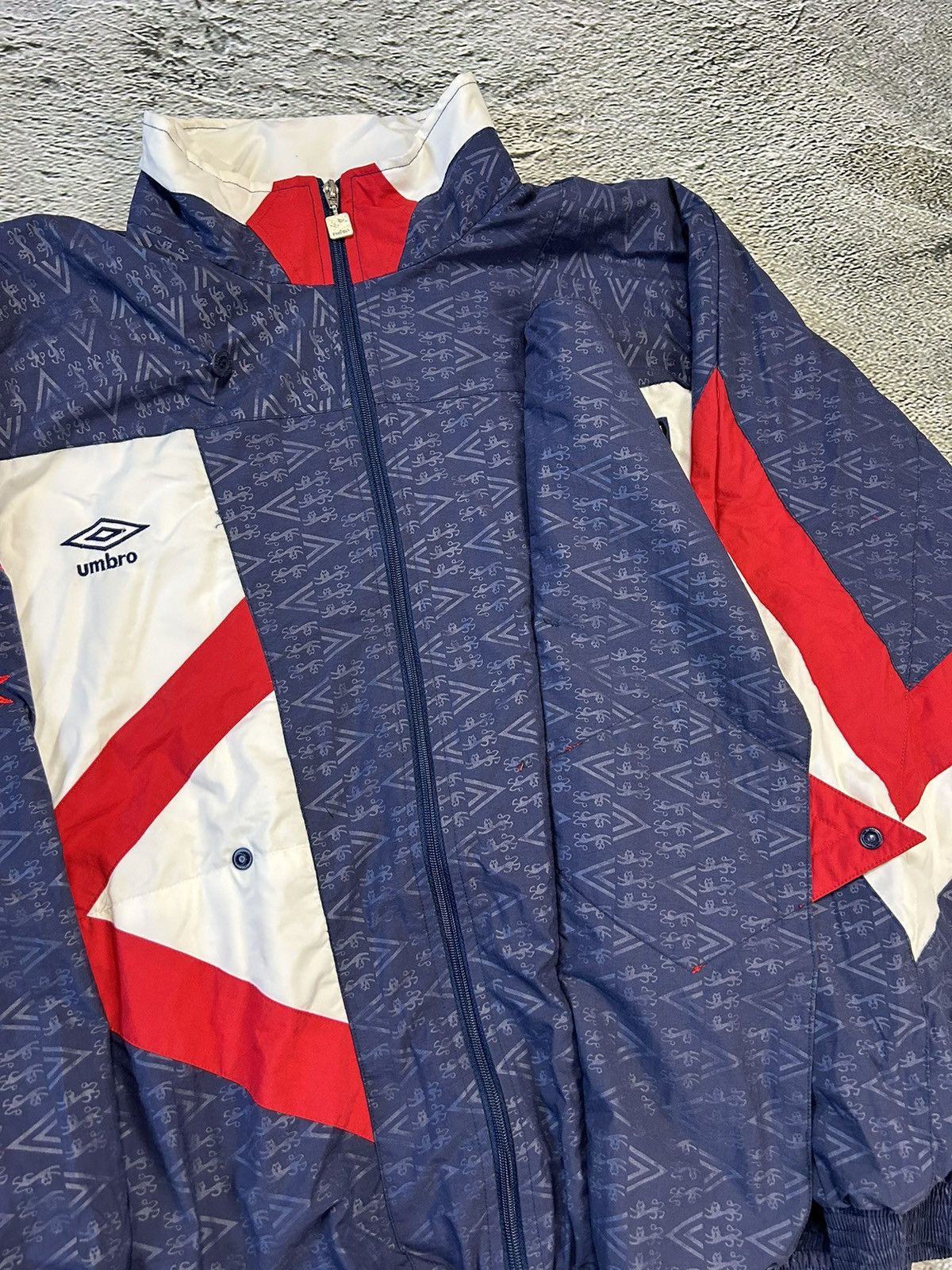 Umbro RARE England vintage Umbro track suit 90/92 navy big logo Size US XL / EU 56 / 4 - 4 Thumbnail