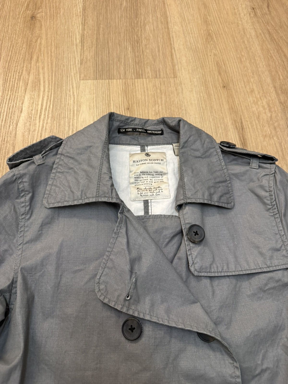 Maison Scotch Maison Scotch & Soda Double Breasted Trench Coat 2 S/M Size S / US 4 / IT 40 - 9 Thumbnail