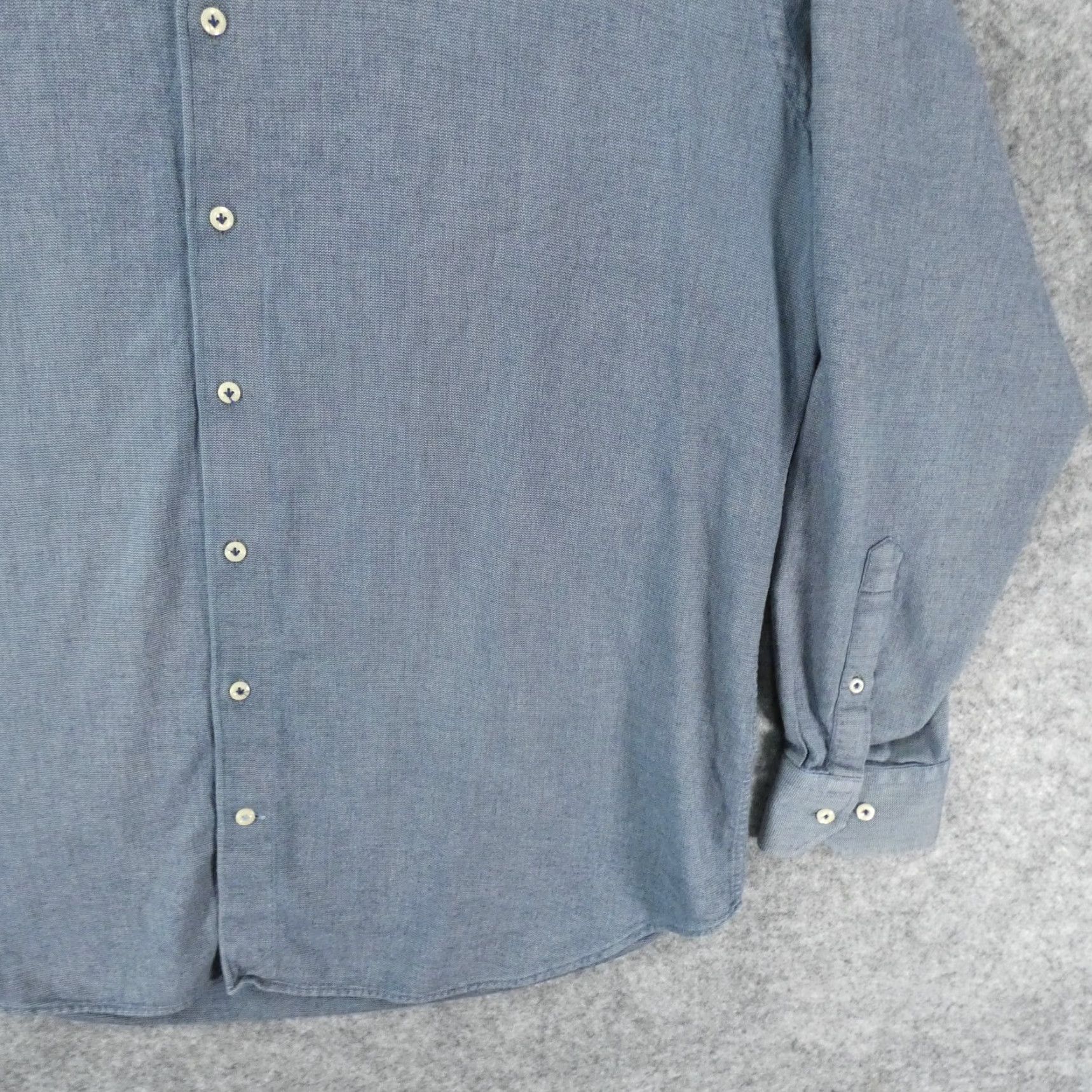 Peter Millar Peter Millar Shirt Mens Extra Large Long Sleeve Button-Up Blue Size US XL / EU 56 / 4 - 5 Thumbnail