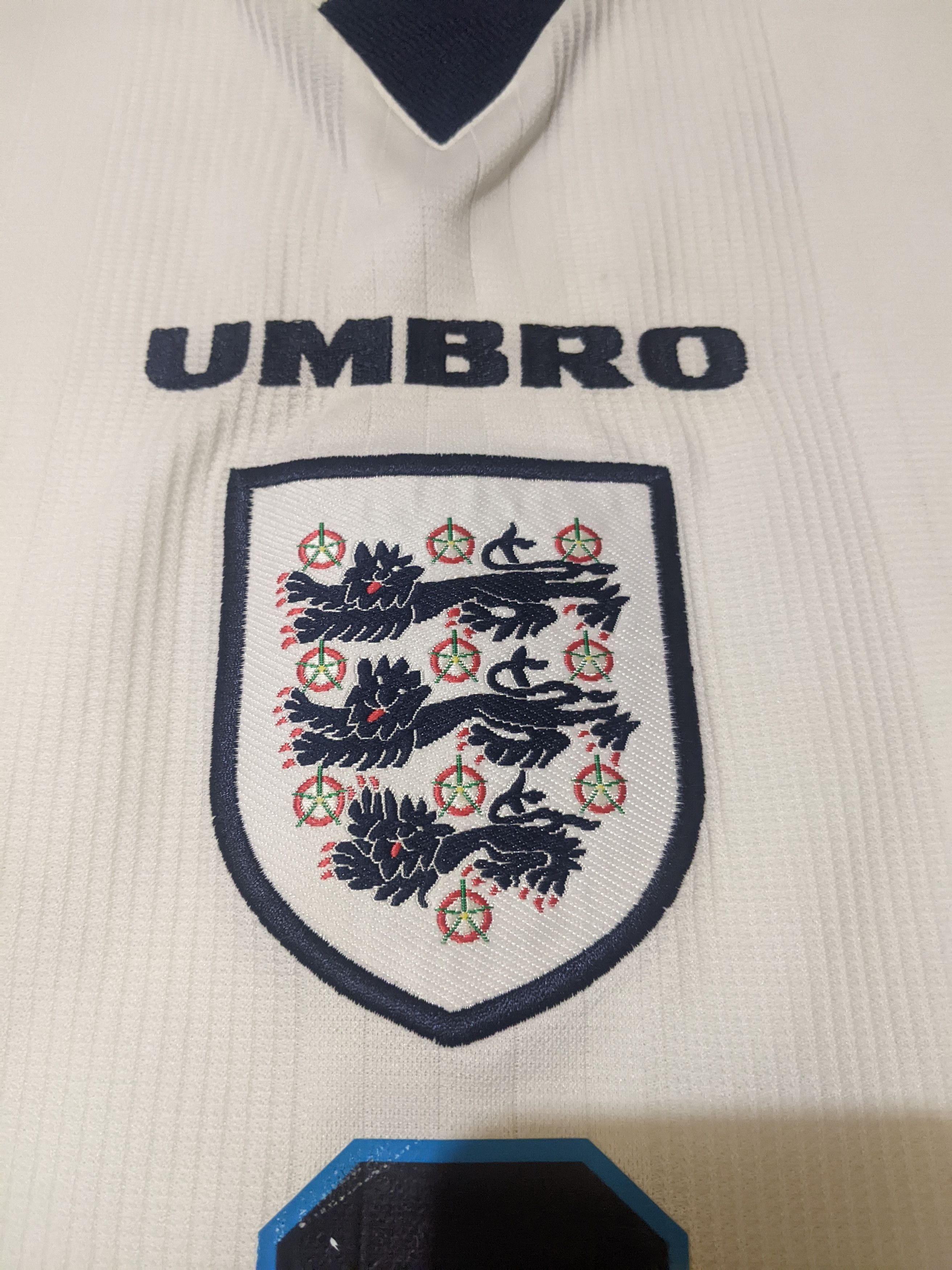 Umbro England euro cup 1996 Gascoigne football shirt Size US L / EU 52-54 / 3 - 7 Thumbnail