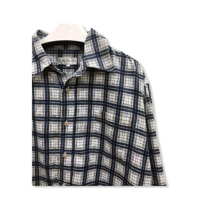 Vintage Vintage B.C Factory Plaid Tartan Flannel Shirt 👕 Size US L / EU 52-54 / 3 - 2 Thumbnail
