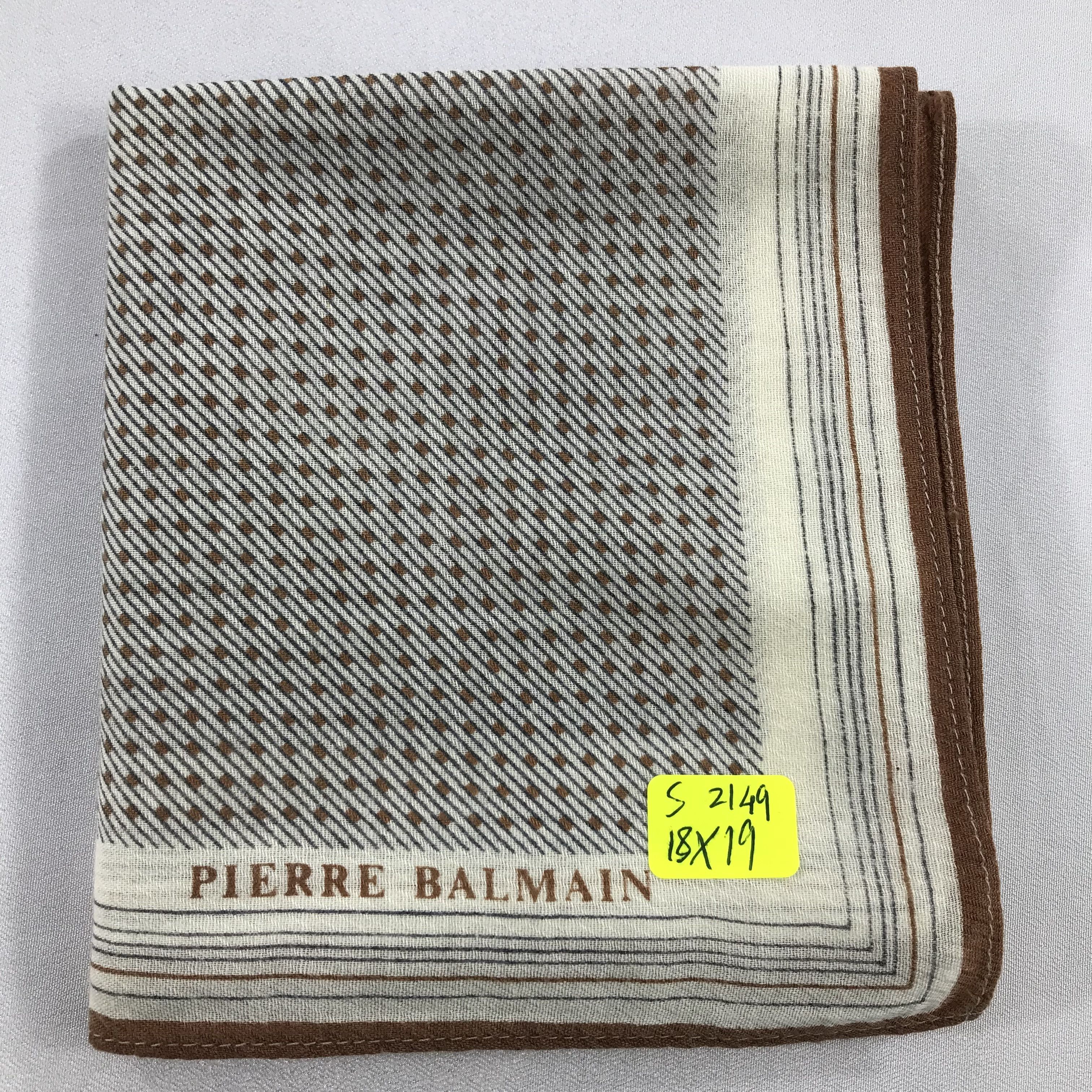 Pierre Balmain × Vintage Pierre Balmain Bandana / Handkerchief / Neckerchief - S2149 Size ONE SIZE - 4 Thumbnail