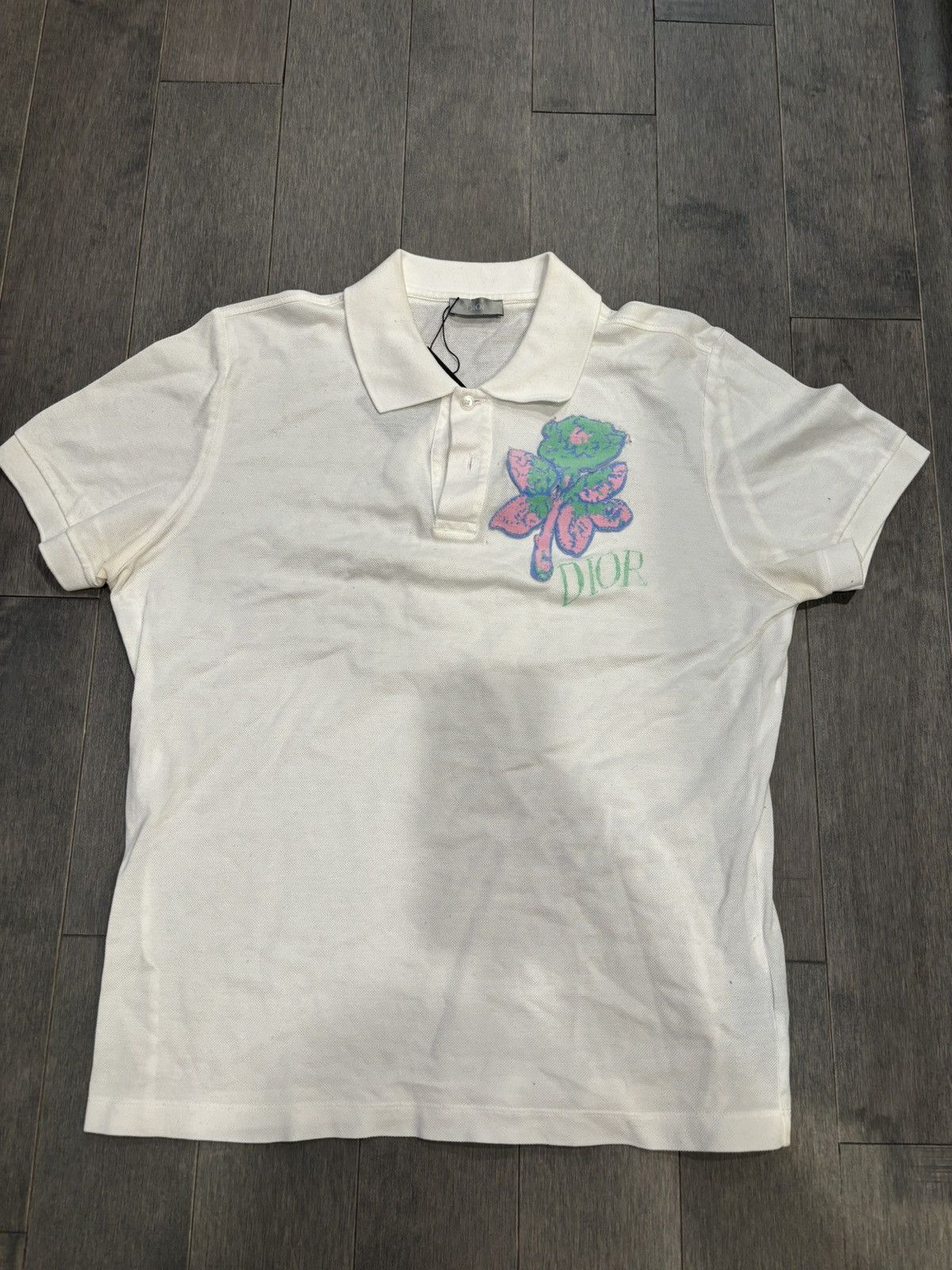 Dior Dior white polo T shirt medium Size US M / EU 48-50 / 2 - 1 Thumbnail