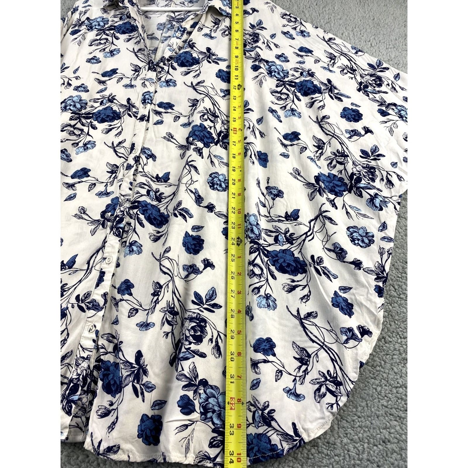 Vintage VINTAGE Anotah Women Floral T-Shirt Plus Size Casual Loose Blouse Summer 34-34 Womens Size XL / US 12-14 / IT 48-50 - 6 Thumbnail