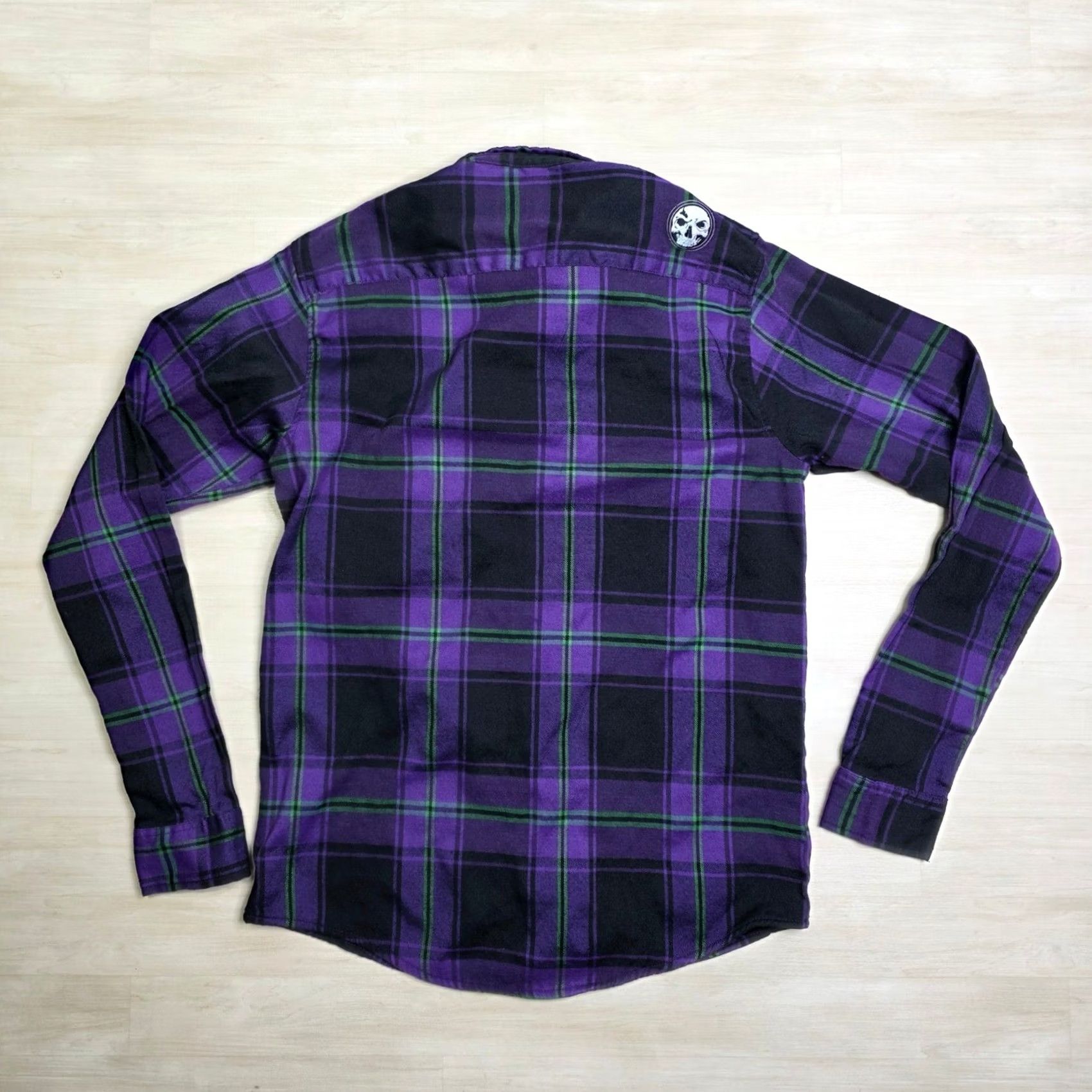 Vintage Demons Behind Me Plaid Flannel Shirt LT Large Tall Size US L / EU 52-54 / 3 - 2 Thumbnail