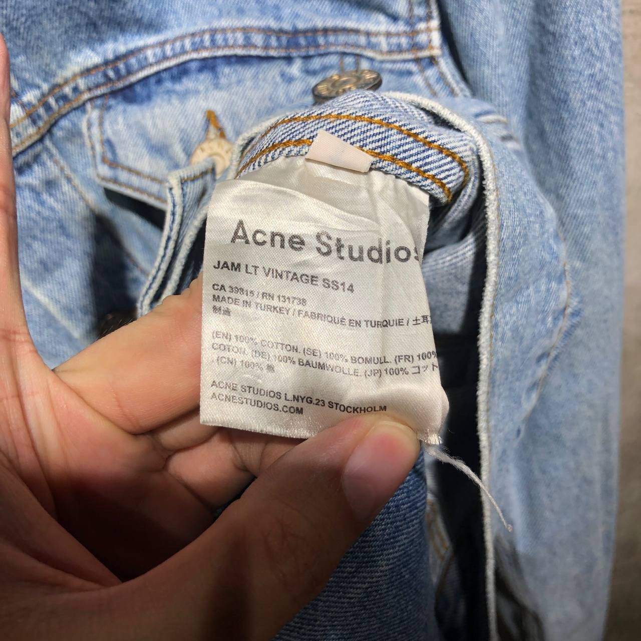 Acne Studios Acne Studios SS14 Jam Vintage Denim Jacket Size US S / EU 44-46 / 1 - 18 Thumbnail