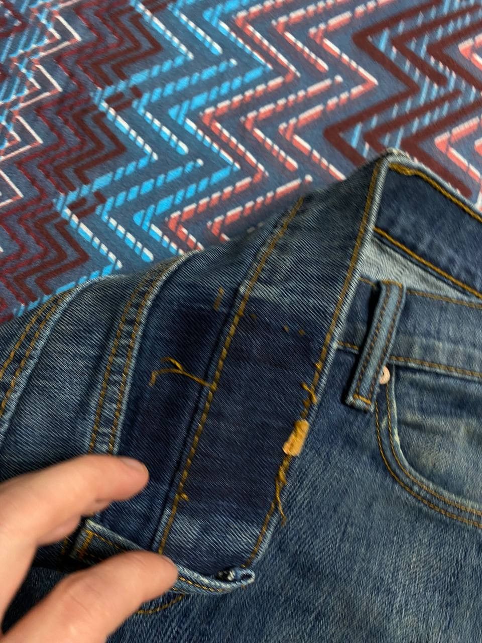 Levi's × Vintage Vintage Jeans Faded Distressed Japanese Y2K Straight Size US 31 - 20 Thumbnail