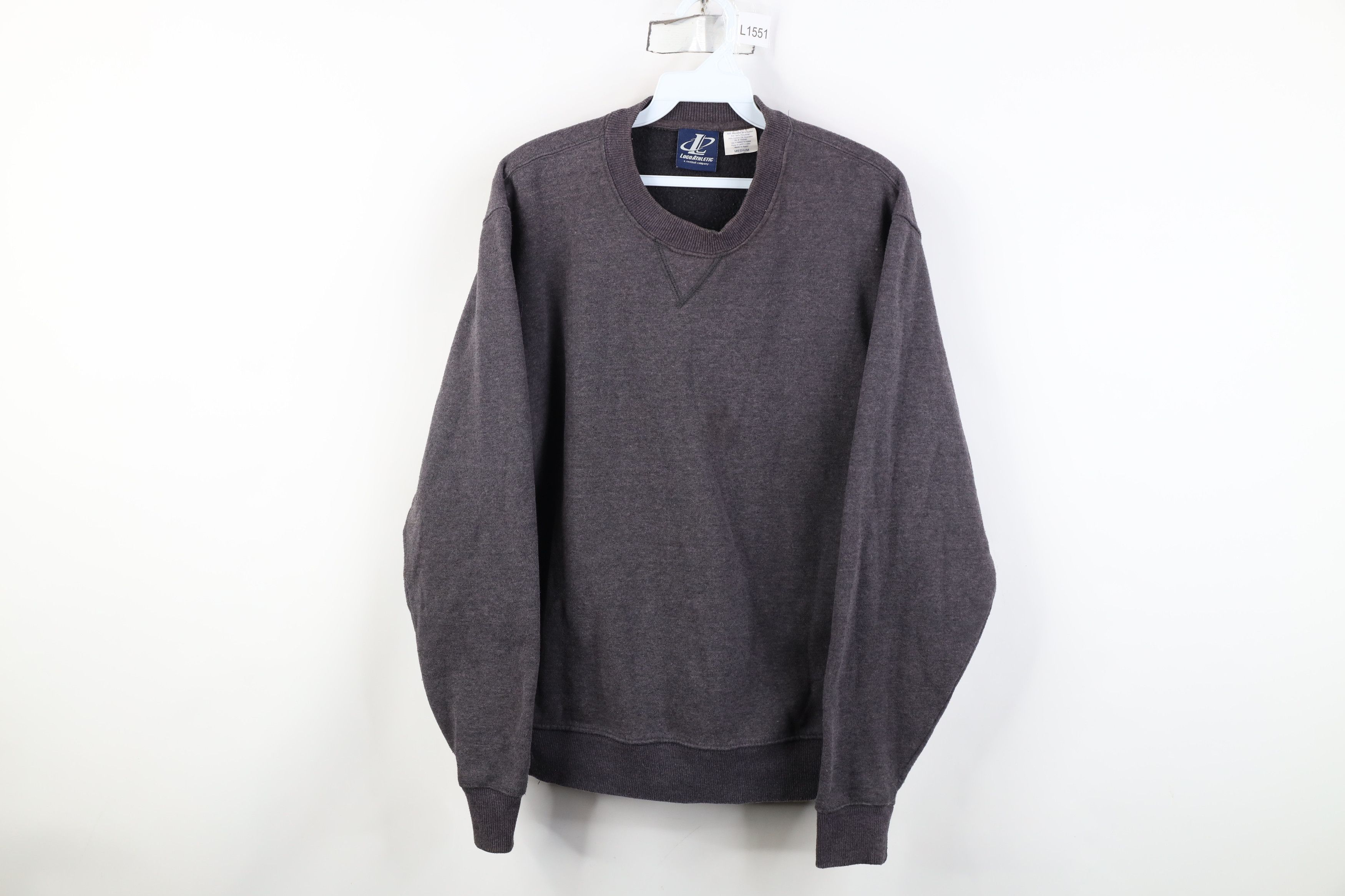 Vintage Vintage 90s Streetwear Crewneck Sweatshirt Charcoal Gray Size US M / EU 48-50 / 2 - 1 Thumbnail
