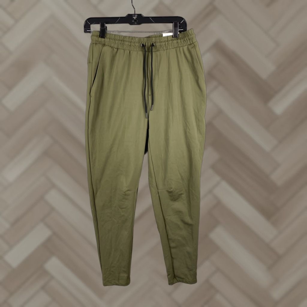 Old Navy Old Navy Pants Men's Size S Olive Green Essentials Track Pants Slim Fit Pocket Mens Fashion Activewear - Size US 29 - 1 Thumbnail