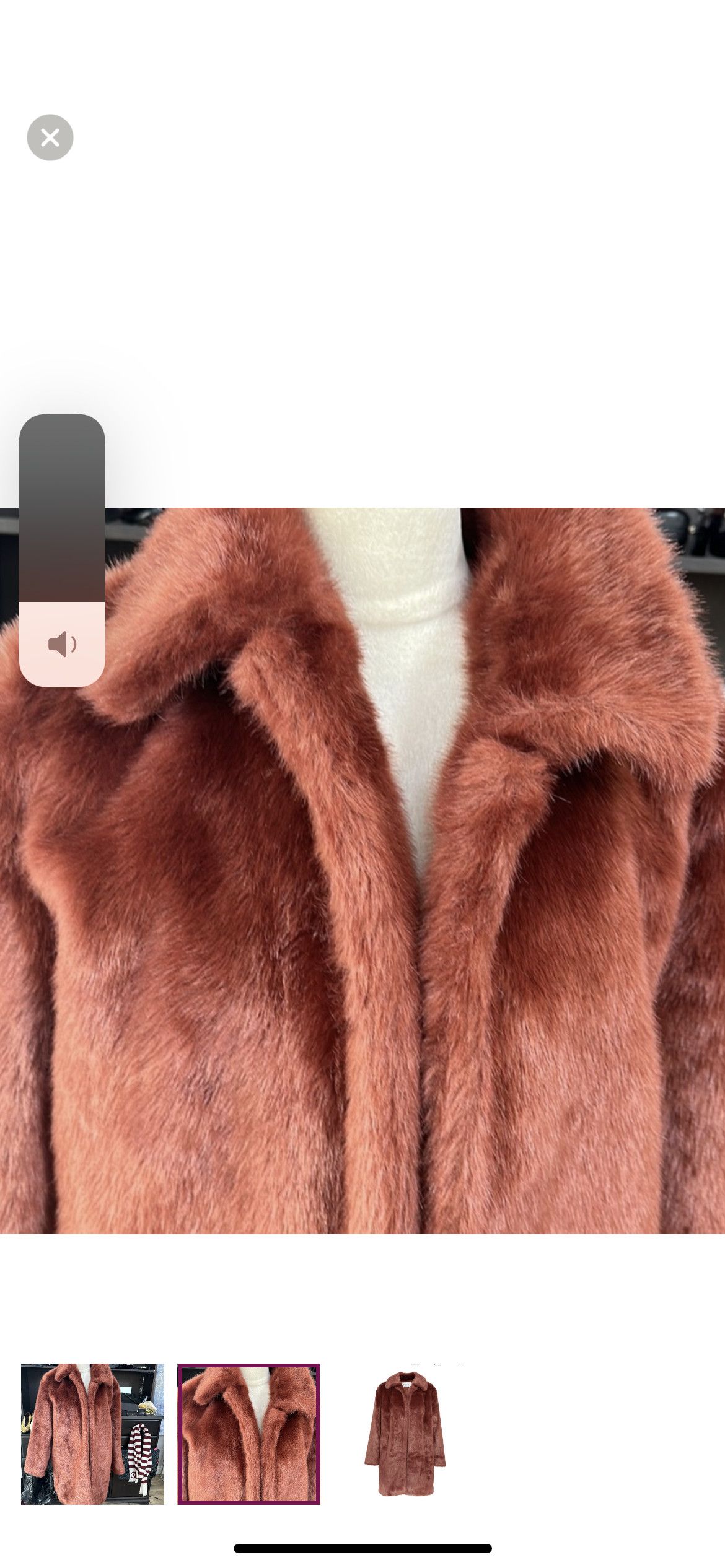 Frame Frame Faux Fur Coat Size L / US 10 / IT 46 - 3 Thumbnail