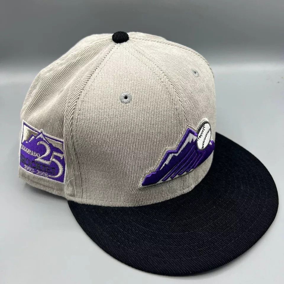 New Era Colorado Rockies Hat Men 59Fifty New Era Fitted Cap New Size ONE SIZE - 3 Thumbnail