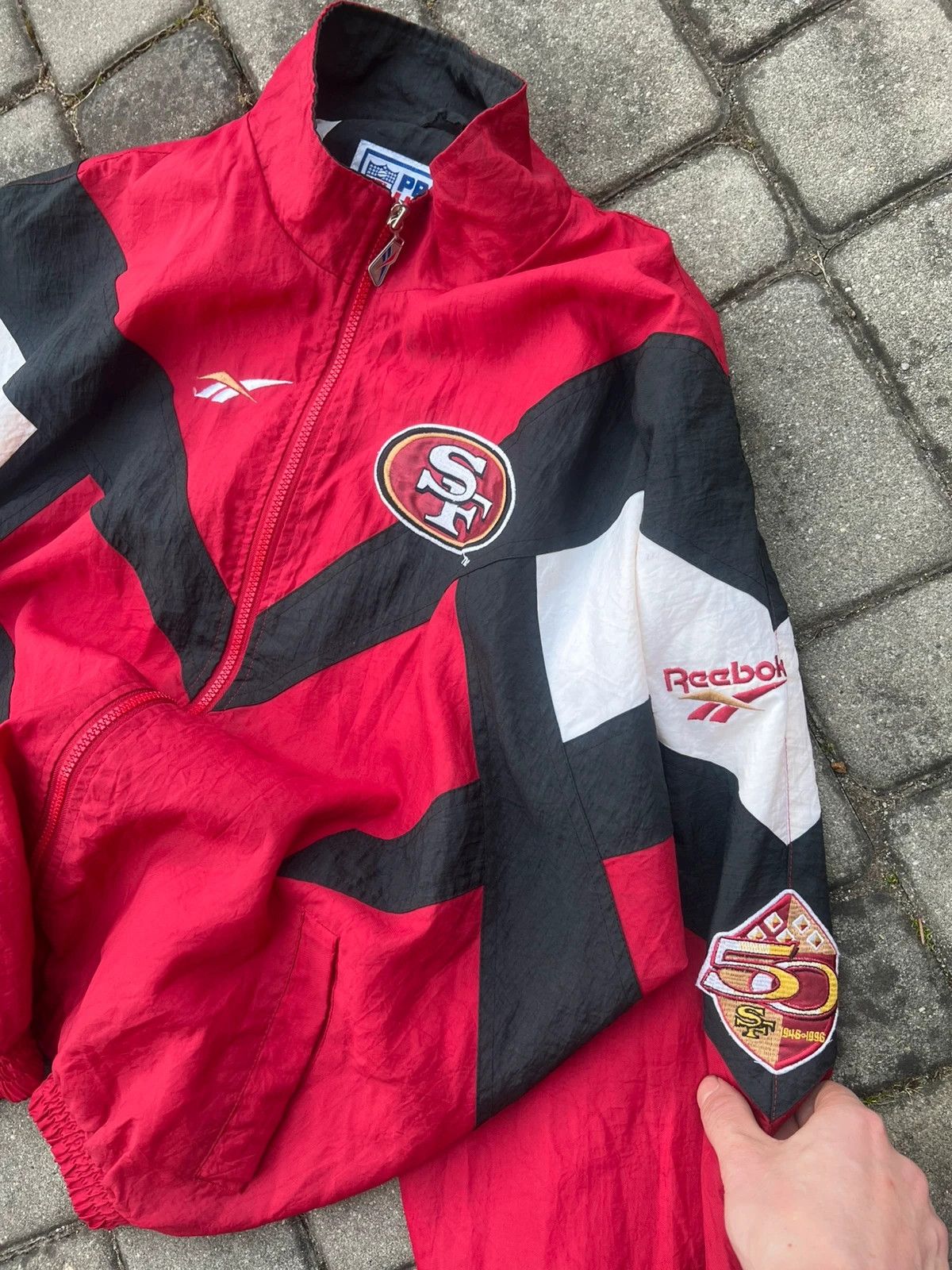 Reebok Vintage 1996 San Francisco 49ers Reebok Jacket 90s Size US L / EU 52-54 / 3 - 2 Thumbnail