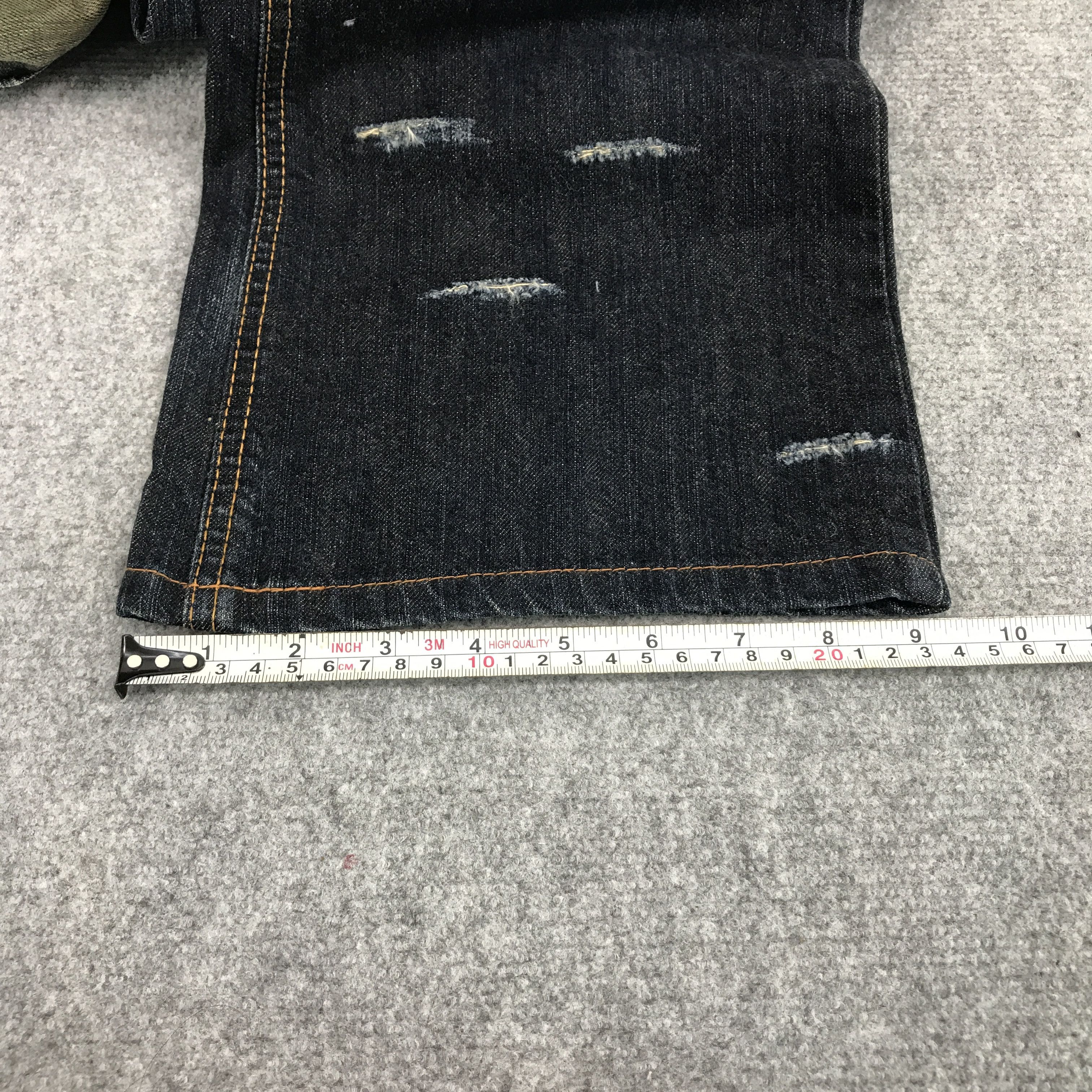 Edwin × Japanese Brand Flare Edwin Japan design Bootcut distressed denim pants Size US 30 / EU 46 - 9 Thumbnail