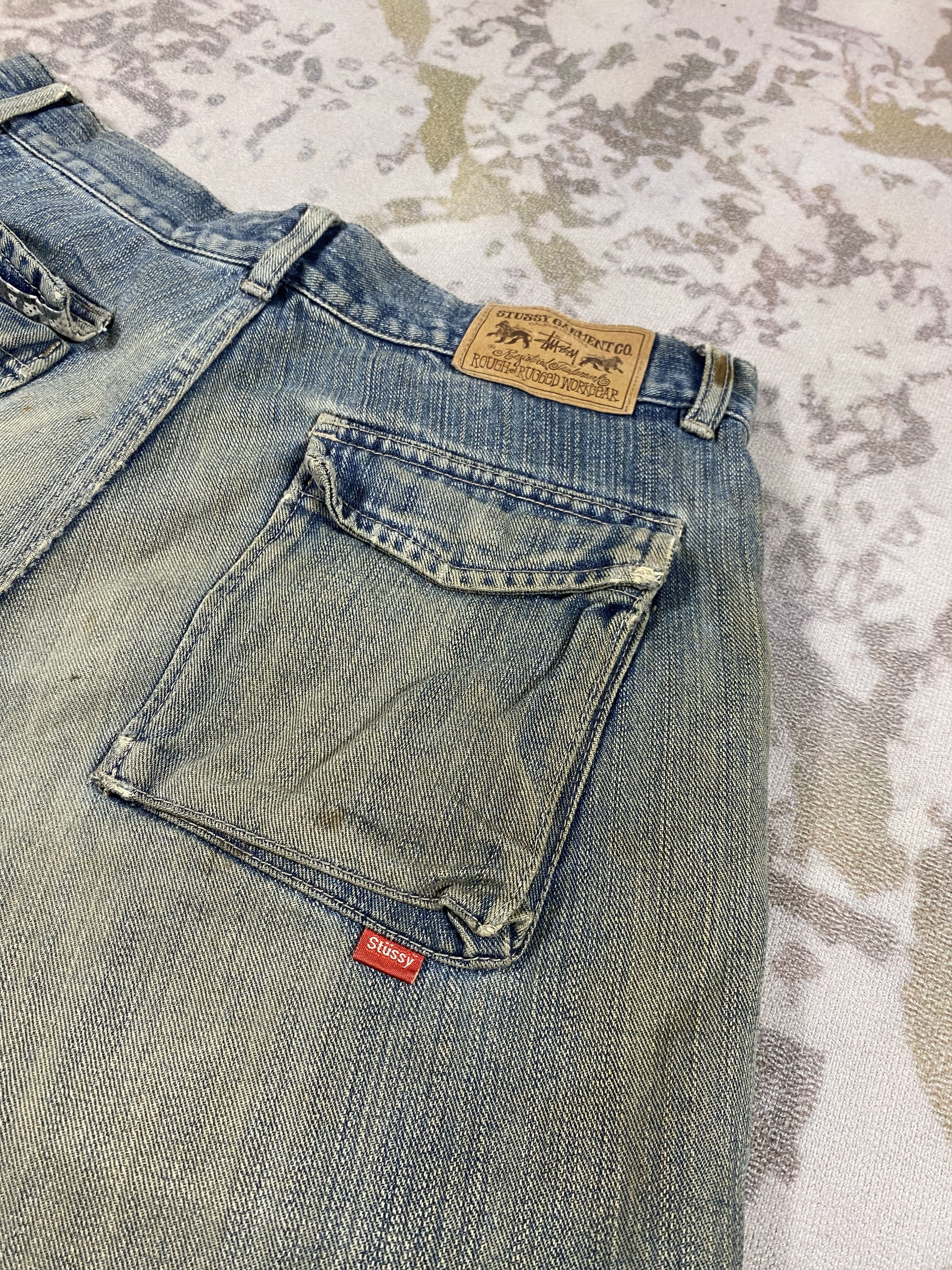 Japanese Brand Vintage Stussy Short Jeans 32x13.5 Denim-JN3958 Size US 32 / EU 48 - 12 Thumbnail