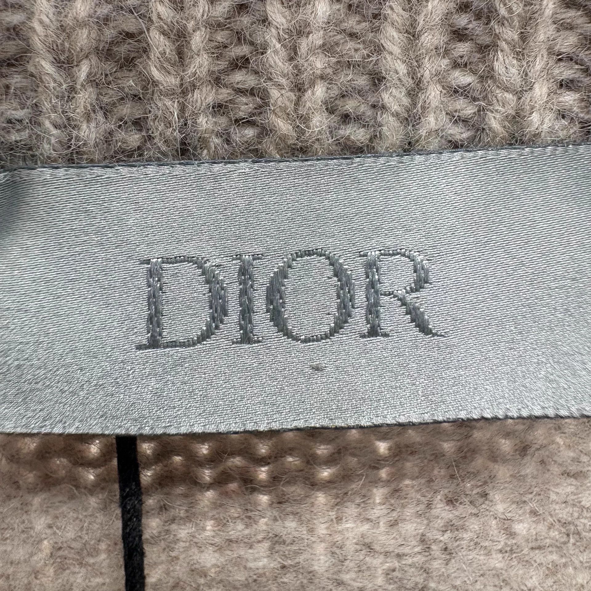 Dior Dior Atelier Gray Embroidered Logo Wool Sweater XL Size US XL / EU 56 / 4 - 7 Thumbnail