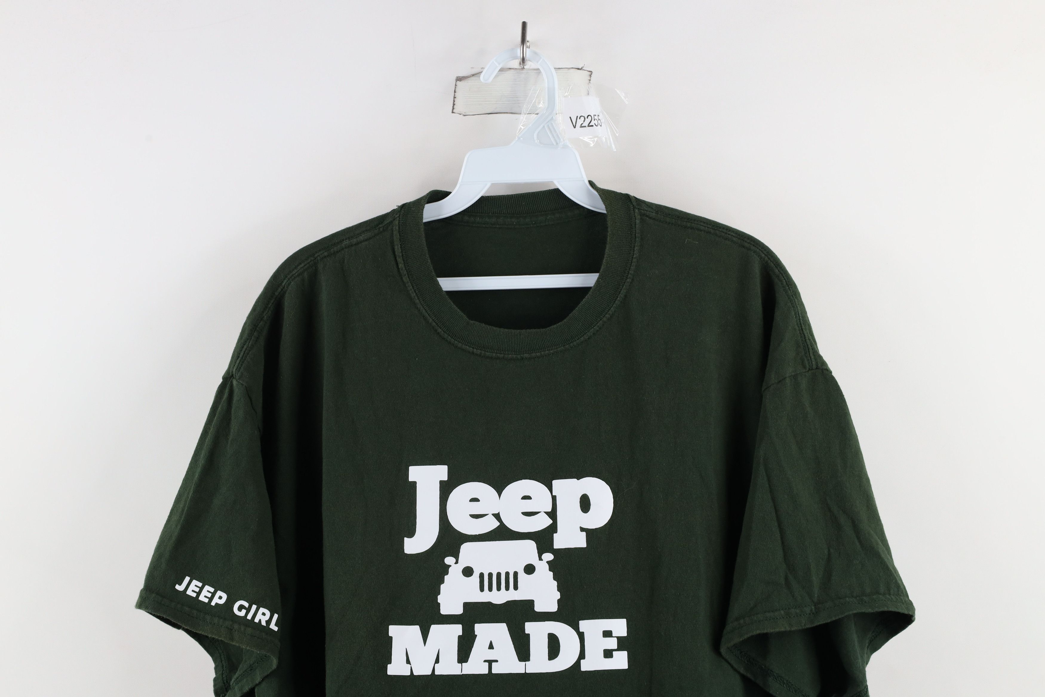 Vintage Vintage Out Jeep Made Jeep Girl Jeep Wave T-Shirt Green Size XXL / US 16-18 / IT 52-54 - 2 Thumbnail