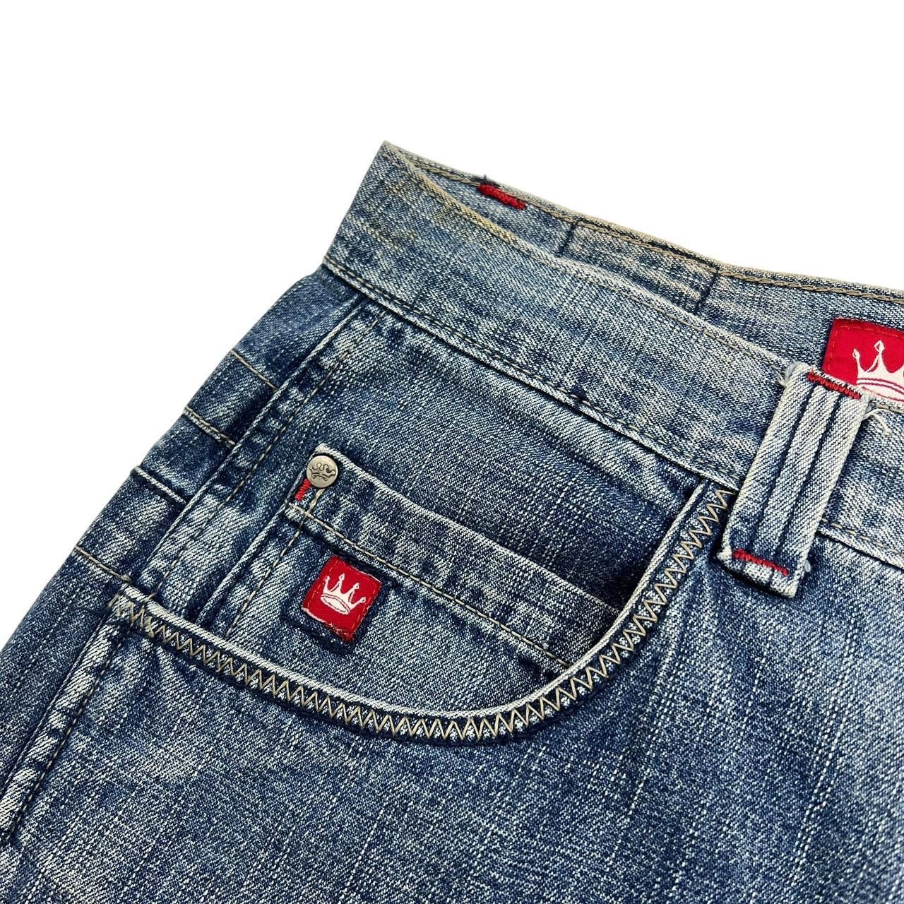 JNCO Vintage Jnco Skull Baggy Denim Shorts / Jorts - Waist: 30” Size US 30 / EU 46 - 6 Thumbnail