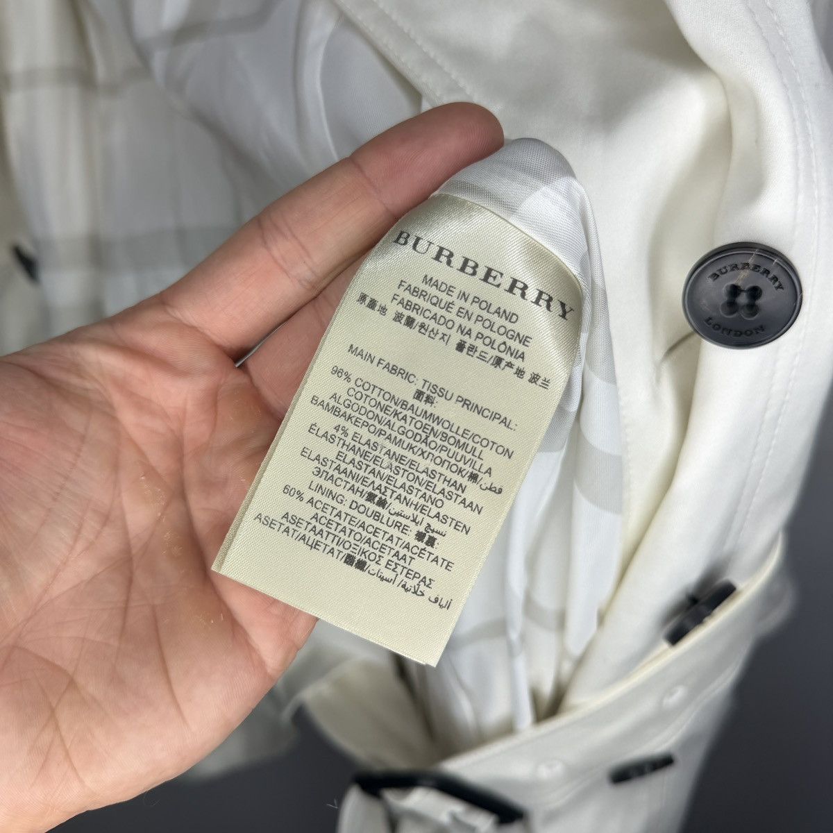 Burberry Burberry Coat Ecru White Belted Avant Garde Double Breasted Size S / US 4 / IT 40 - 12 Thumbnail
